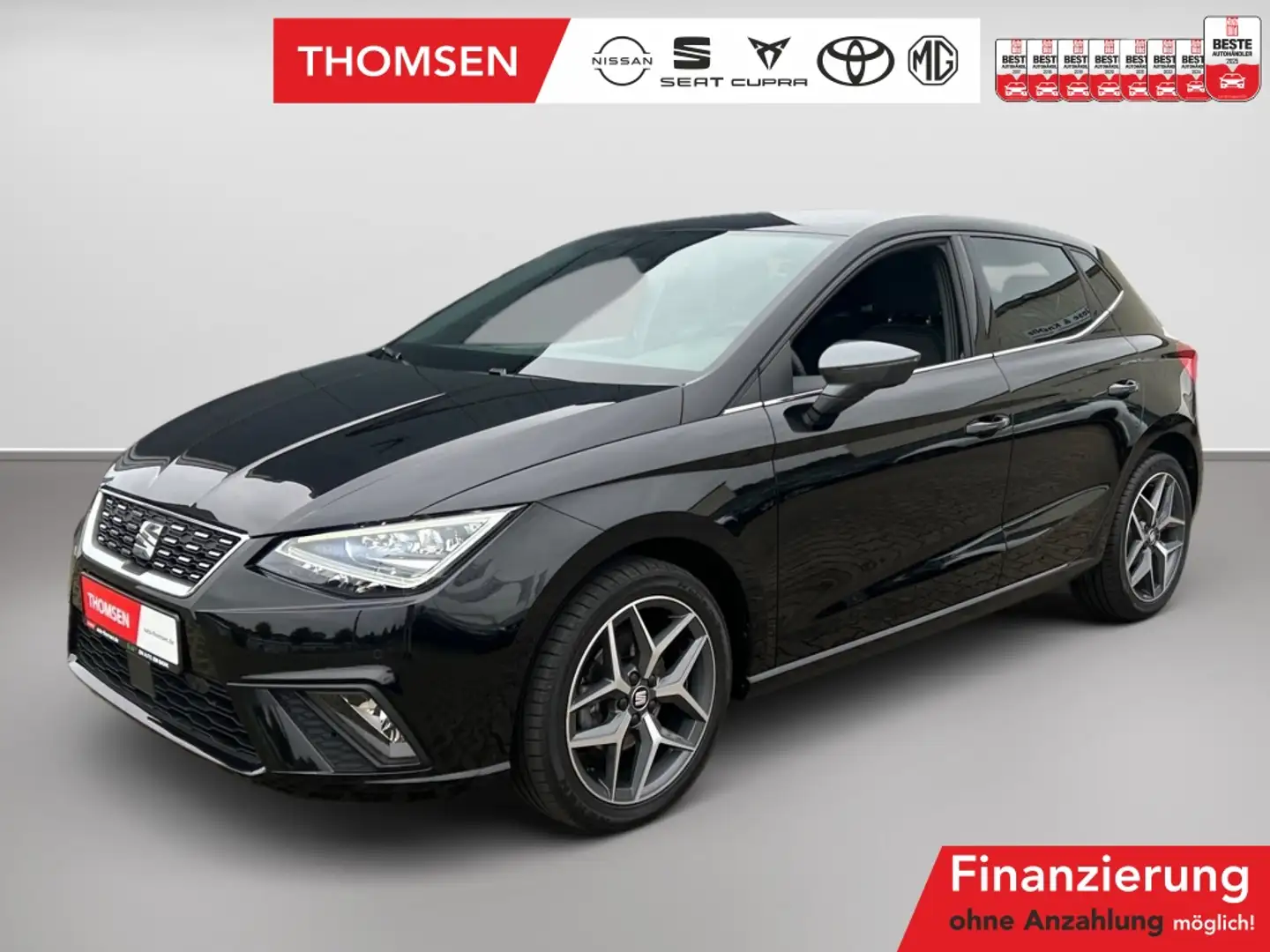 SEAT Ibiza 1.0 TSI Xcellence LED+Navi+Winterp.+Kam. Schwarz - 1