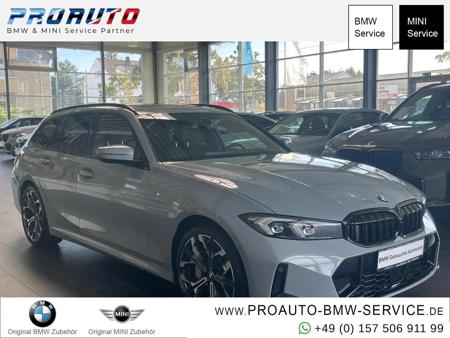 BMW 330 i xDrive Tour. M Sport HUD/PANO/AHK/360°/19" Gris - 1