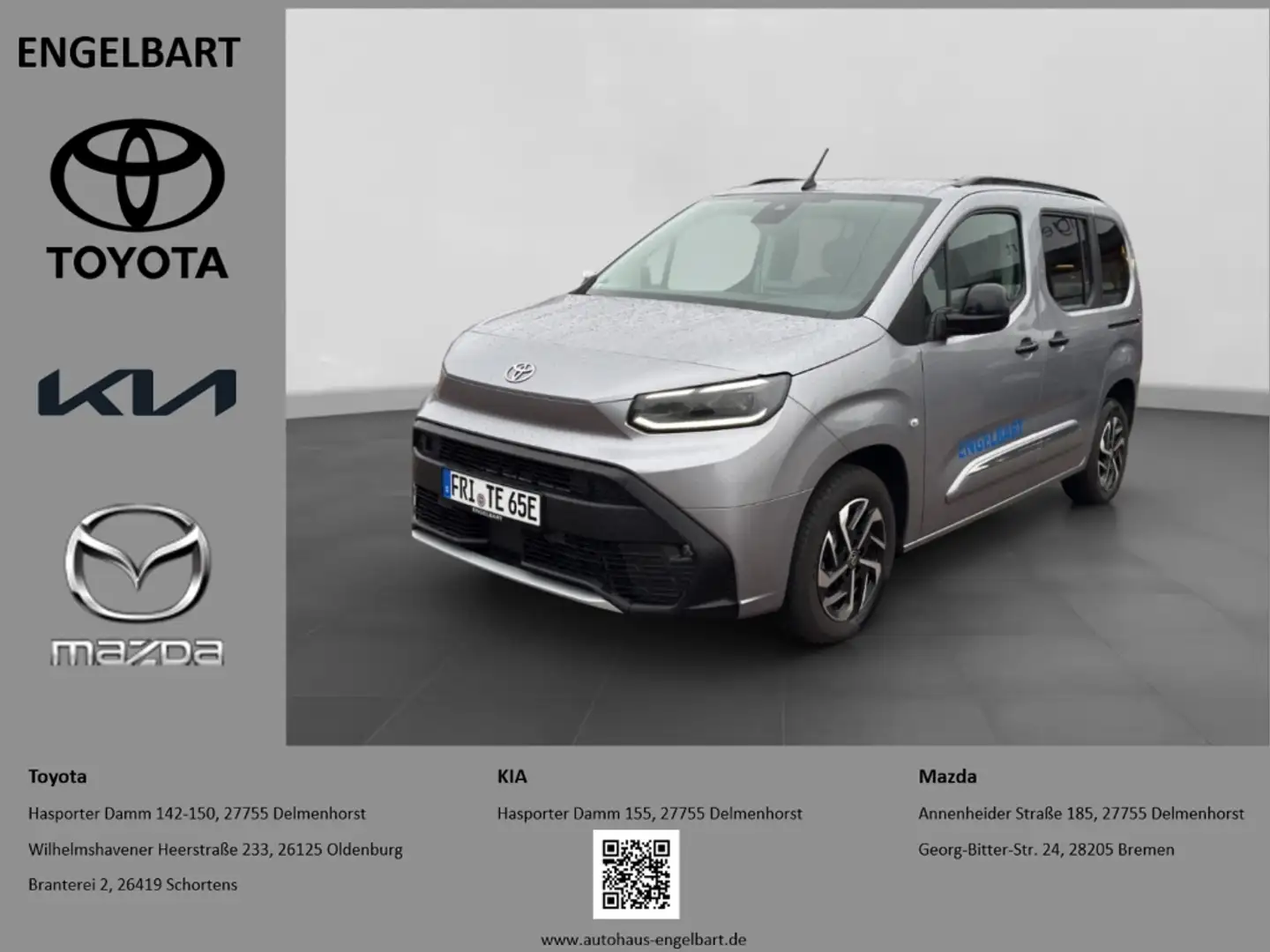Toyota Proace City Verso L1 Electric Teamplayer Navi CarPlay Silber - 1