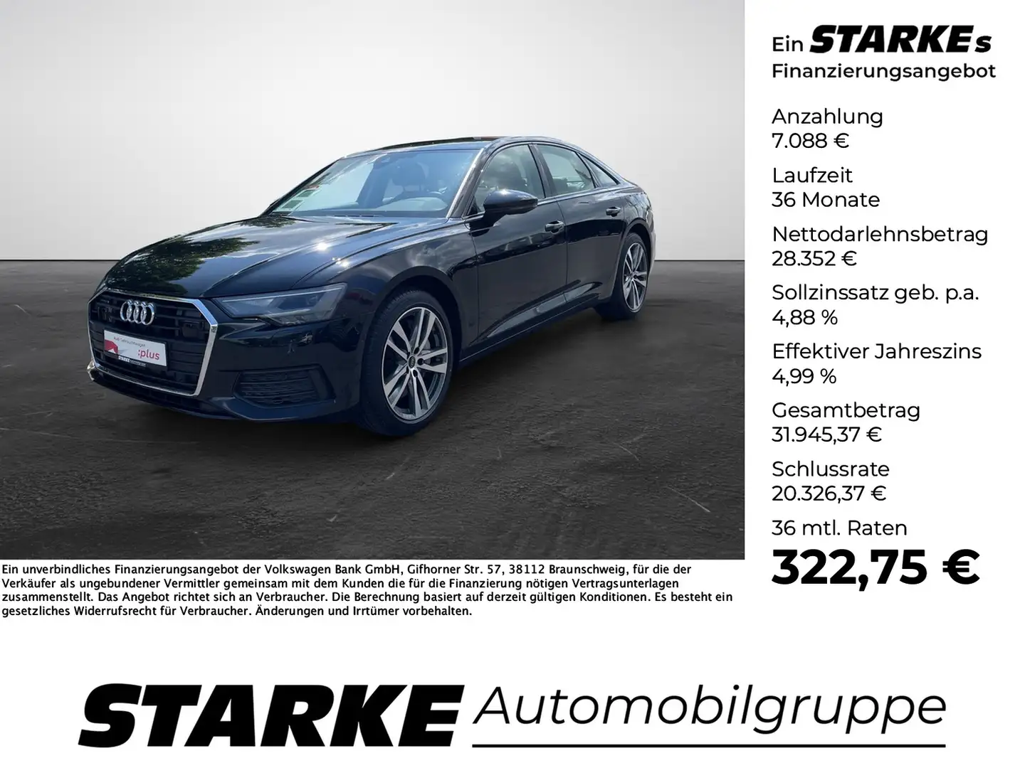 Audi A6 Limousine 50 TFSI e S tronic quattro Noir - 1