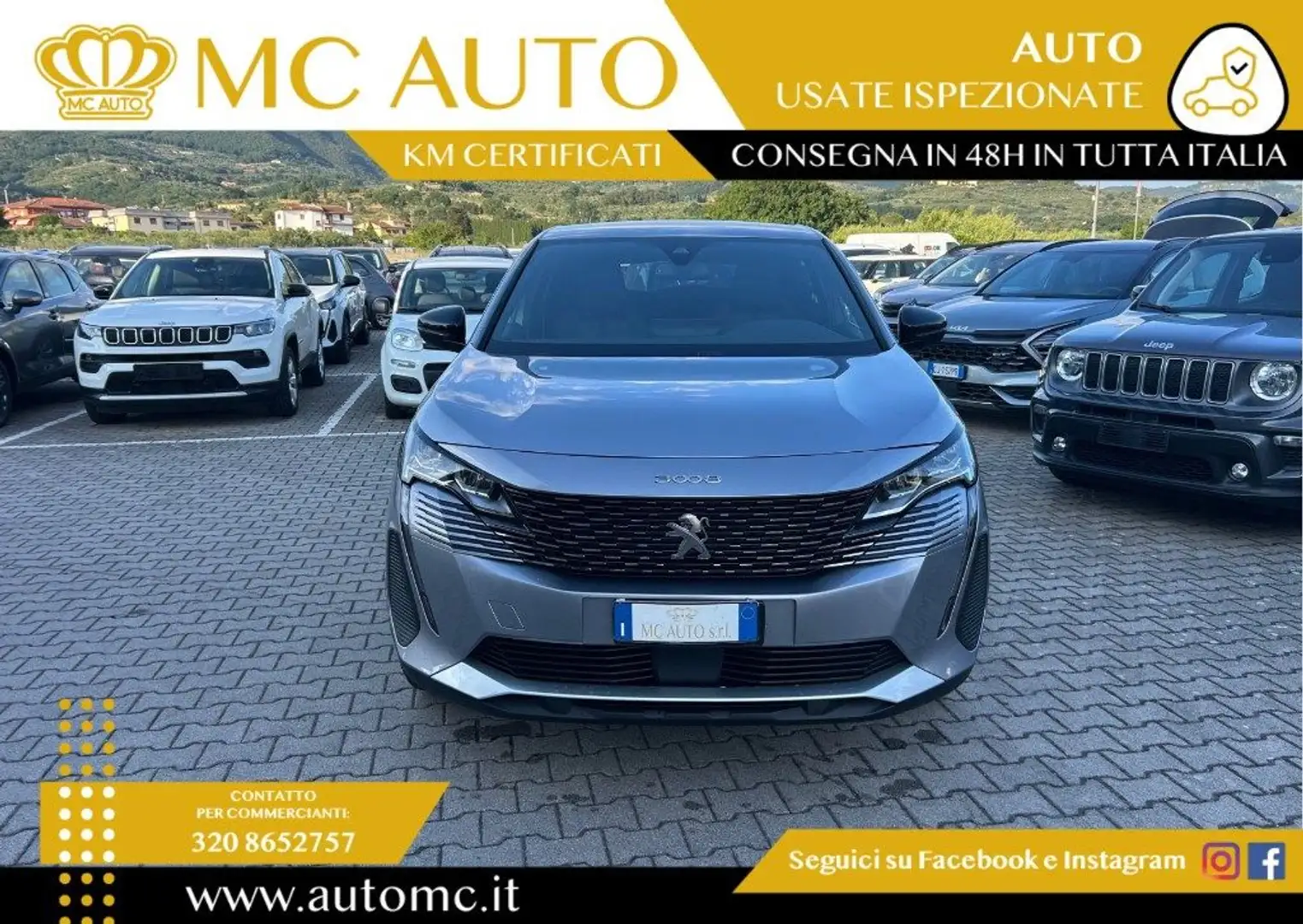 Peugeot 3008 BlueHDi 130 S&S EAT8 Allure Pack PROMO CON FINAZ Grijs - 2