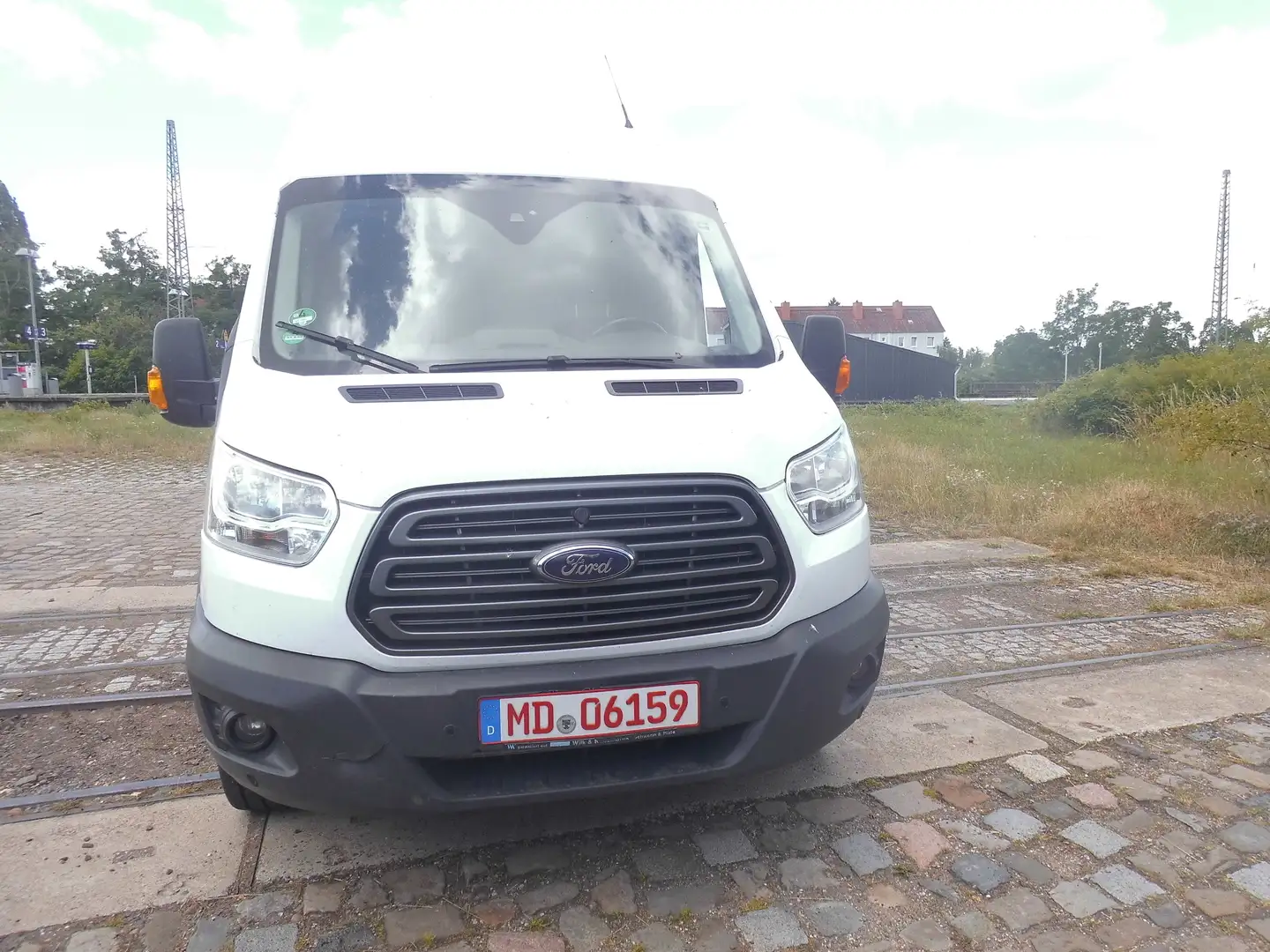 Ford Transit Maxi Blanc - 1