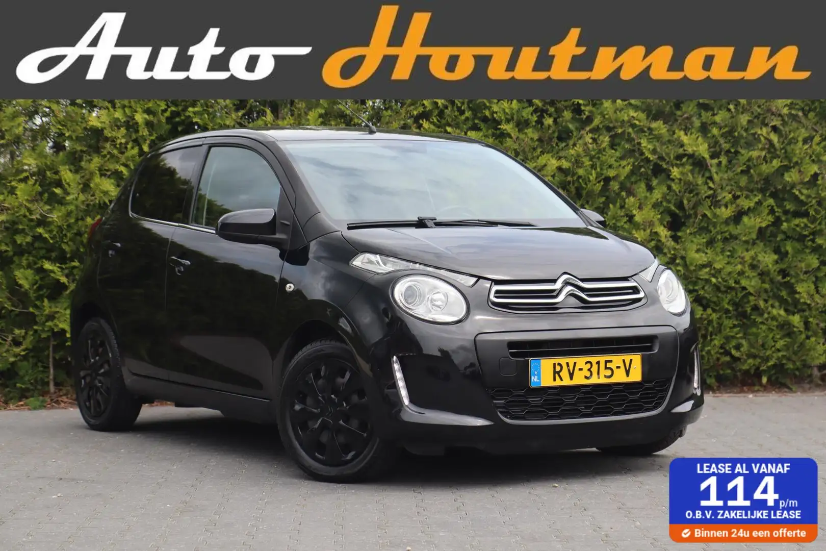 Citroen C1 1.0 e-VTi Shine Airco|Cruise|Camera|Led|Iso-fix|1e Noir - 1