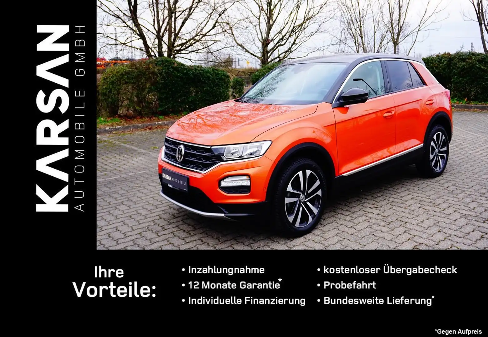 Volkswagen T-Roc IQ.DRIVE/LED/SHZ/2xPDC/AUX/KLIMA/USB Orange - 1