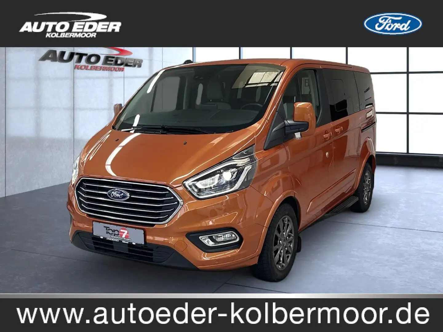 Ford Tourneo Custom Titanium X 320 L1 8-Sitzer Navi Orange - 1