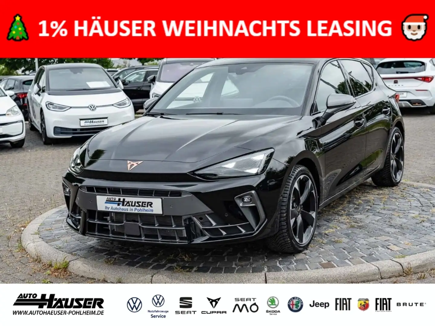 CUPRA Leon 1.5 eTSI DSG NAVI KAMERA PARK ACC LED FULL-LINK Schwarz - 1