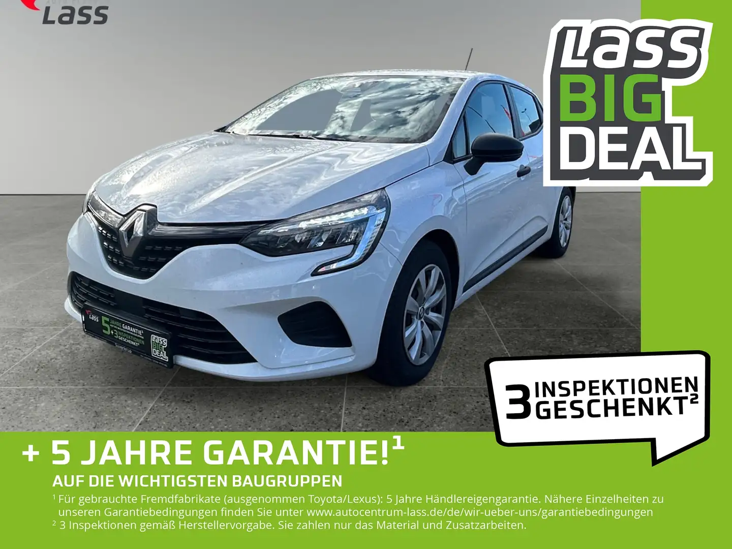 Renault Clio V 1.0 SCe 65 Life LED+SpurH+SpurW Weiß - 1