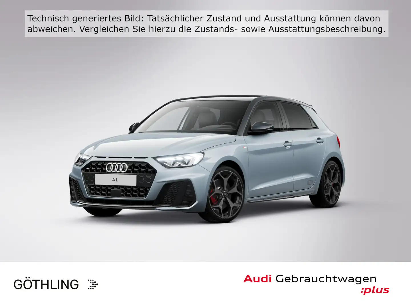 Audi A1 40 TFSI 2x S line S tro*LED*Virtual Grau - 1
