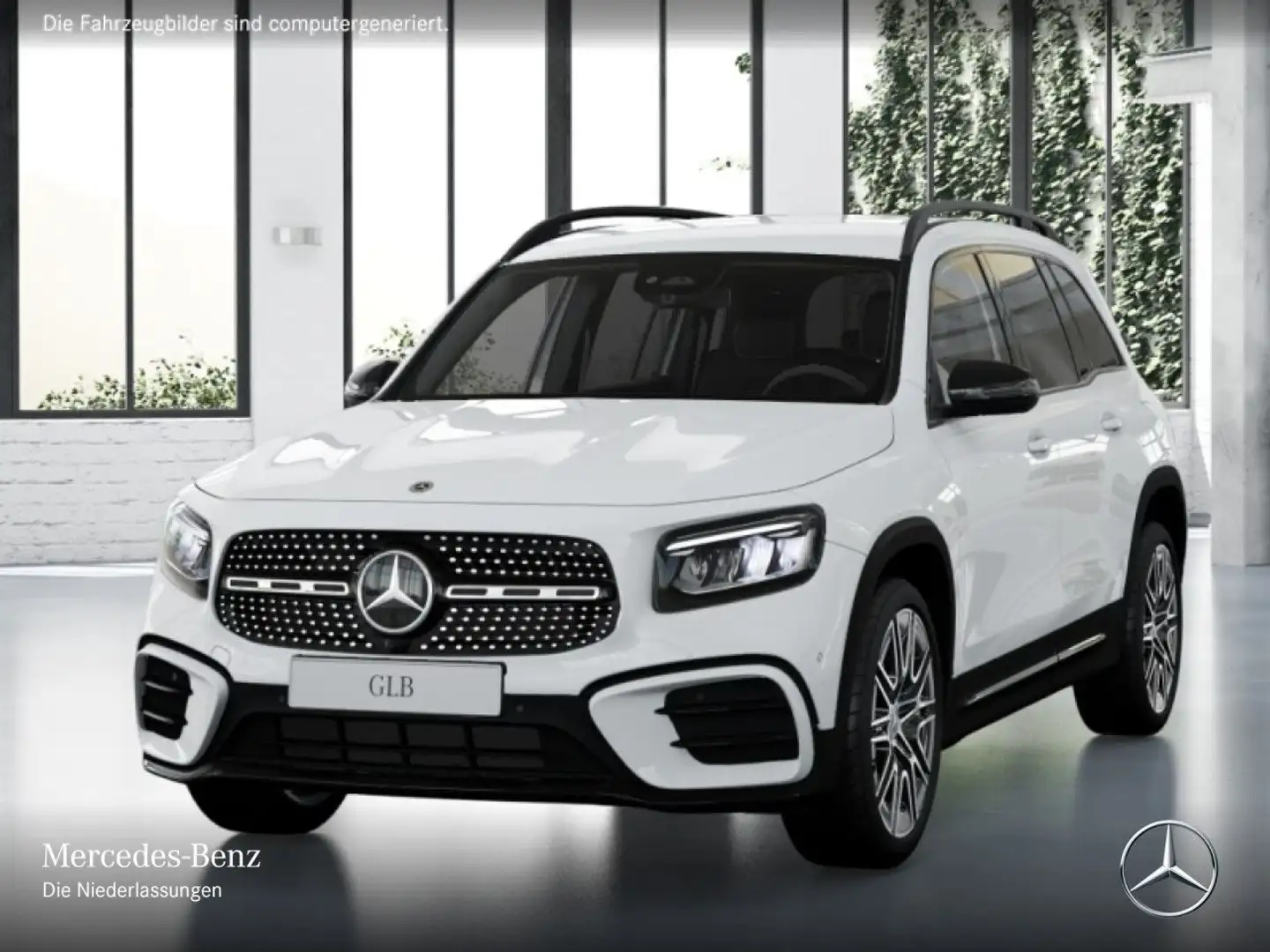 Mercedes-Benz GLB 200 AMG+NIGHT+AHK+LED+KAMERA+TOTW+7G Weiß - 2