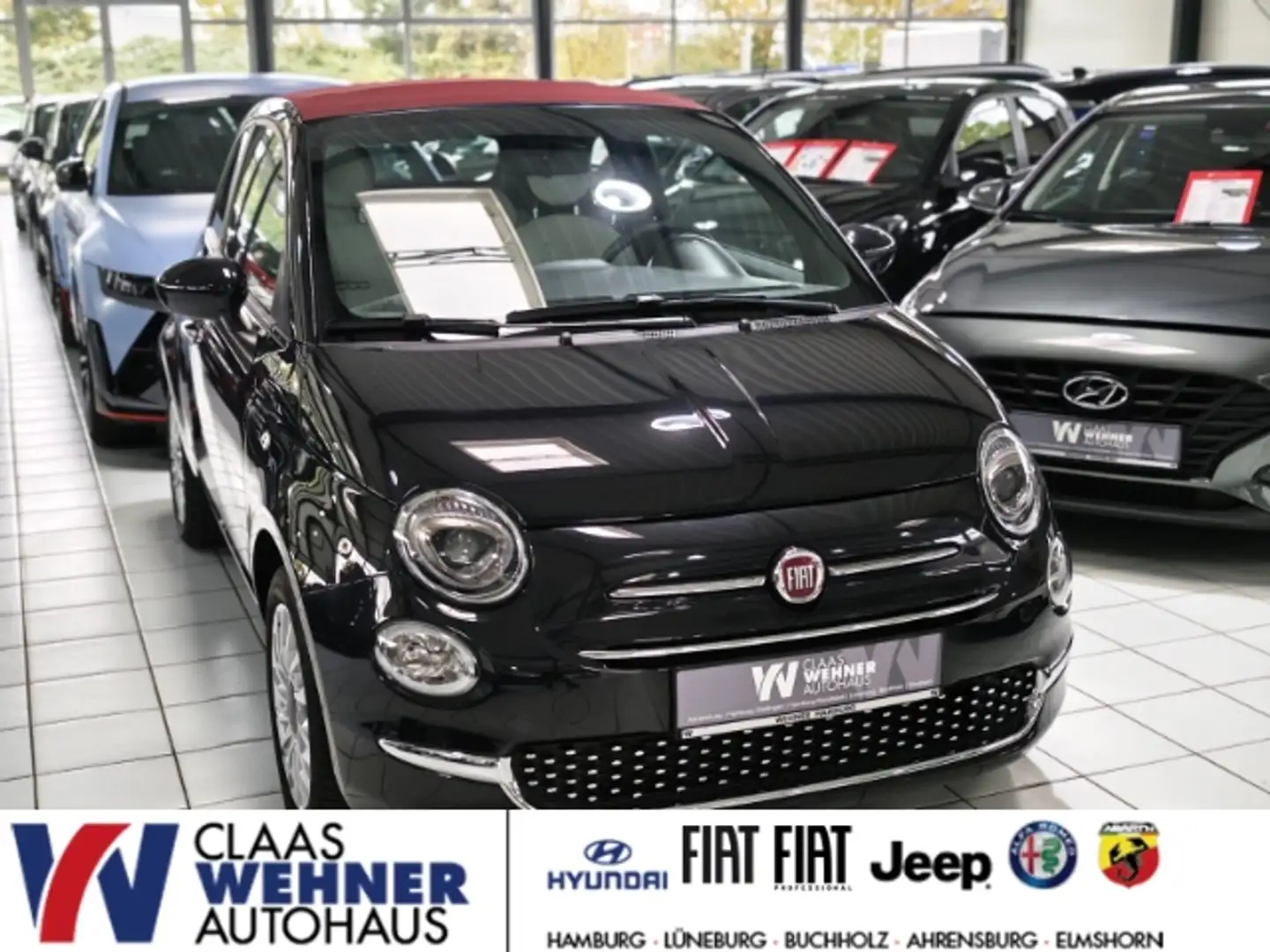 Fiat 500 Fiat 500C MY21 1.0 Dolcevita Hybrid Faltdach Apple Schwarz - 1