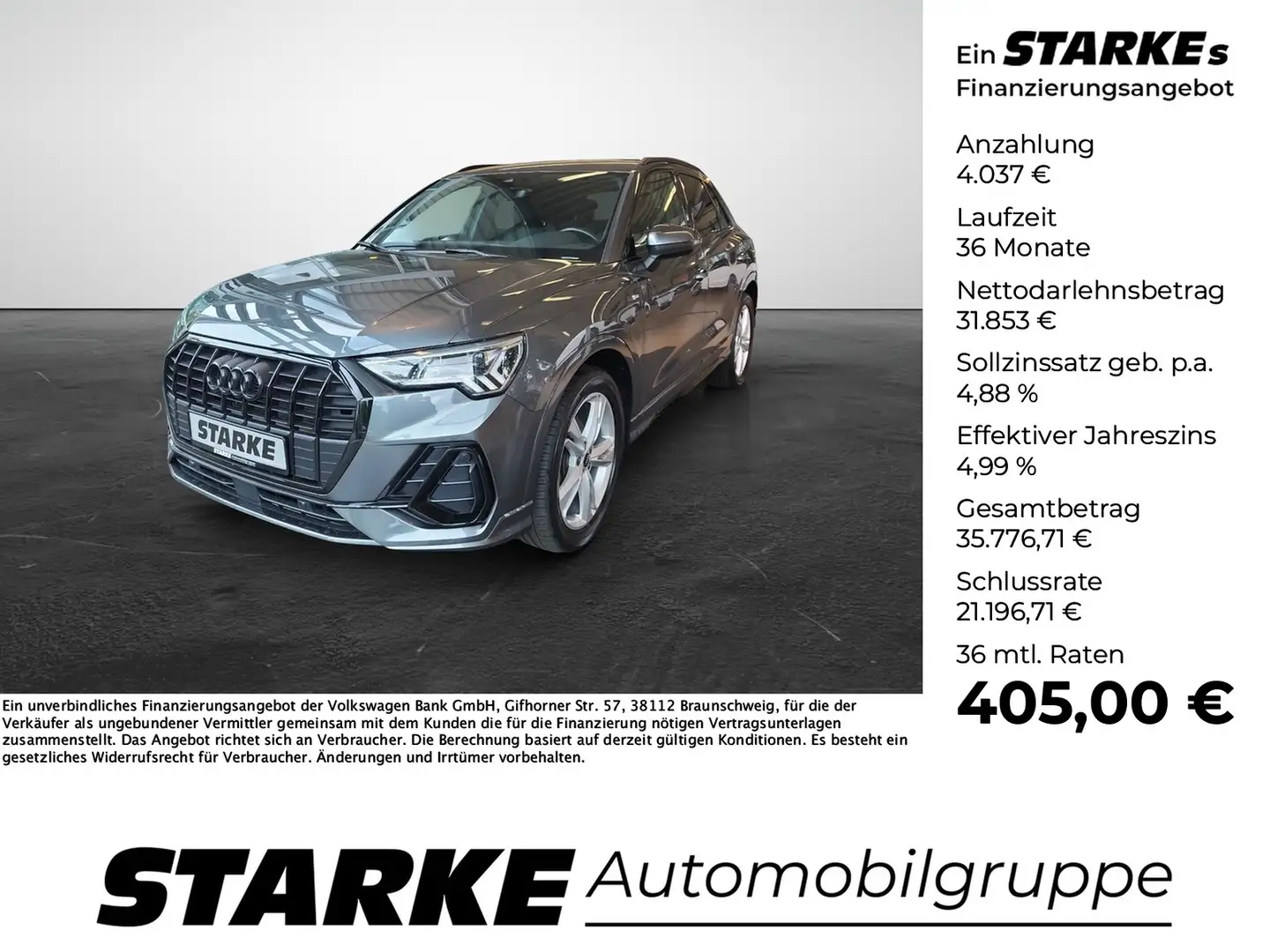 Audi Q3 35 TFSI S tronic S line Szürke - 1