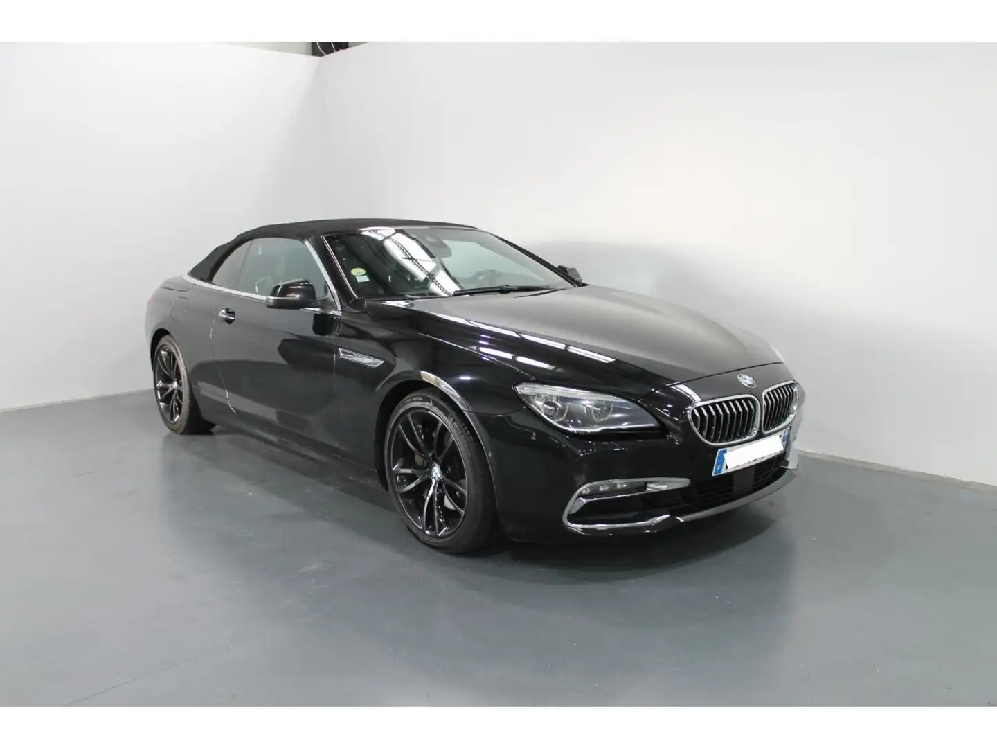 BMW 640 640d Cabriolet M Sport - BVA Sport CABRIOLET F12 LCI 640d PHASE 2 Noir - 1