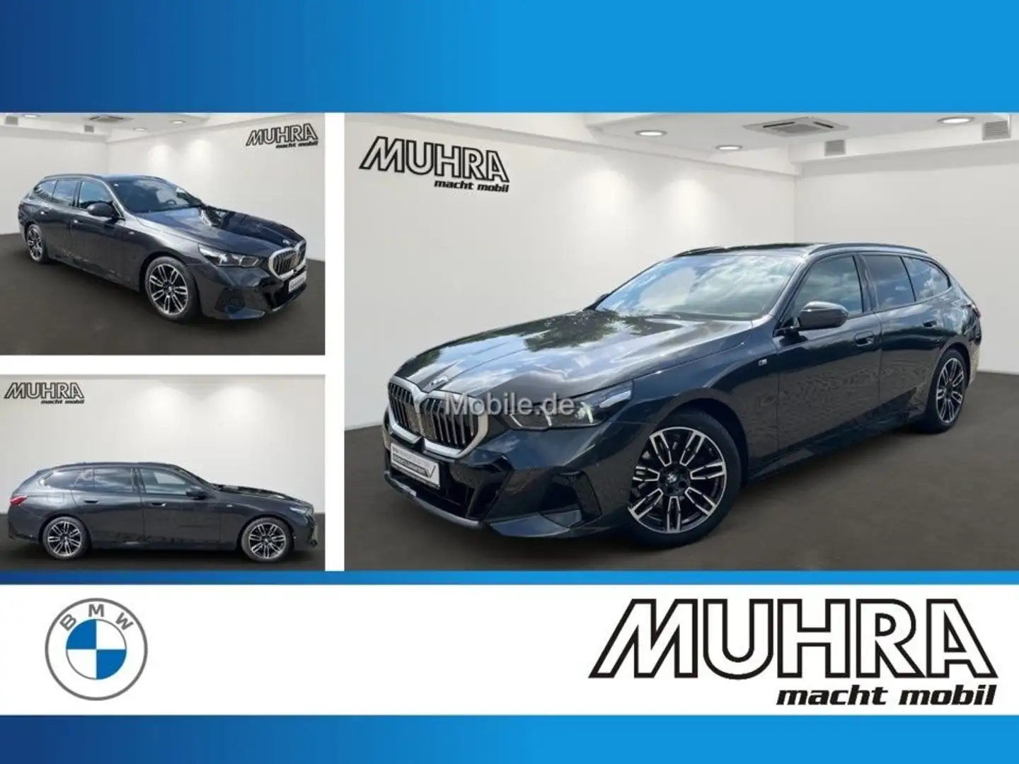 BMW 520 d Touring M Sport Autobahnas. Pano AHK Sthzg. Gris - 1