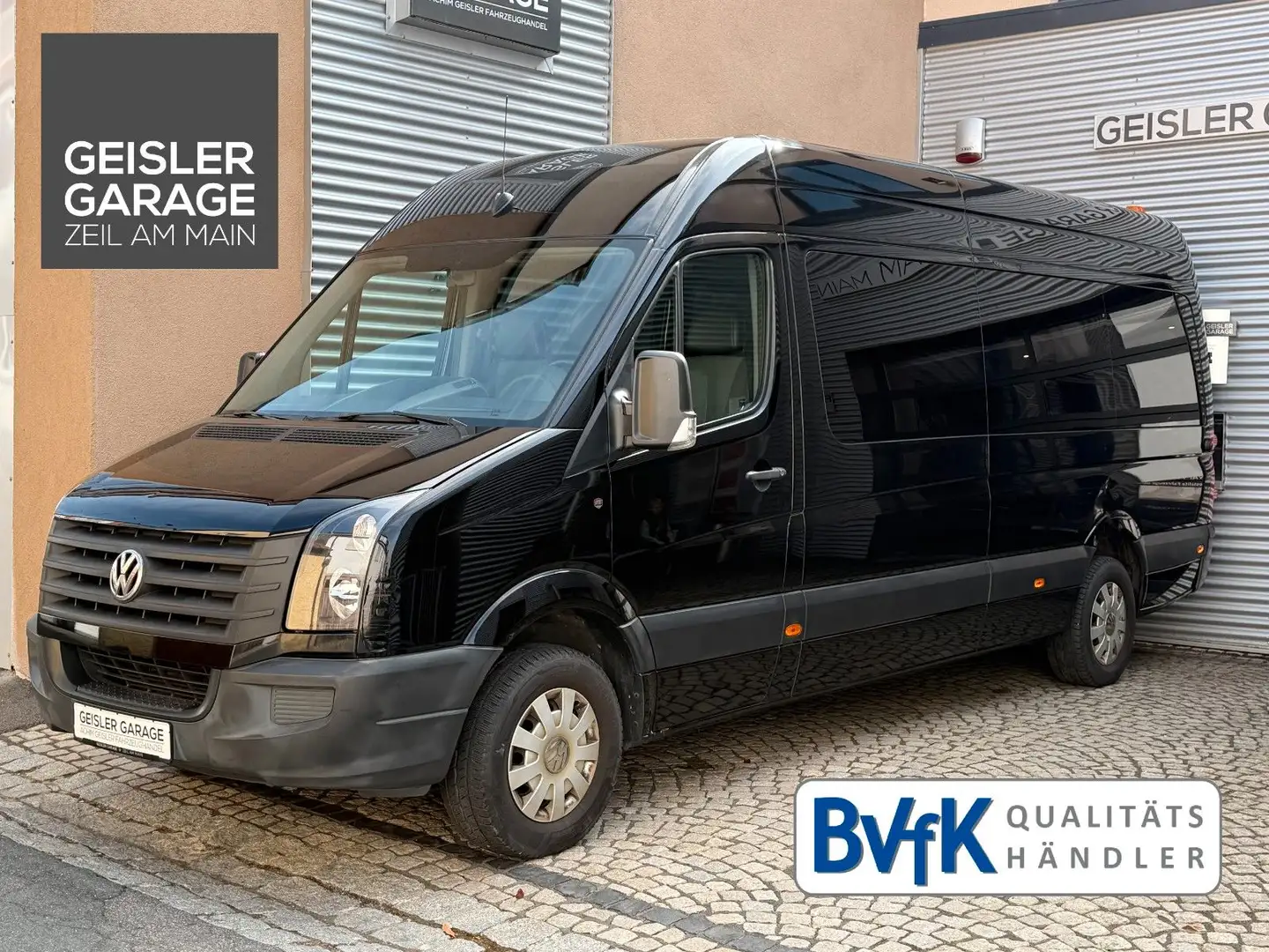 Volkswagen Crafter 35 L3H2 9-Sitzer Rollstuhlrampe+Trittbr. Negro - 1