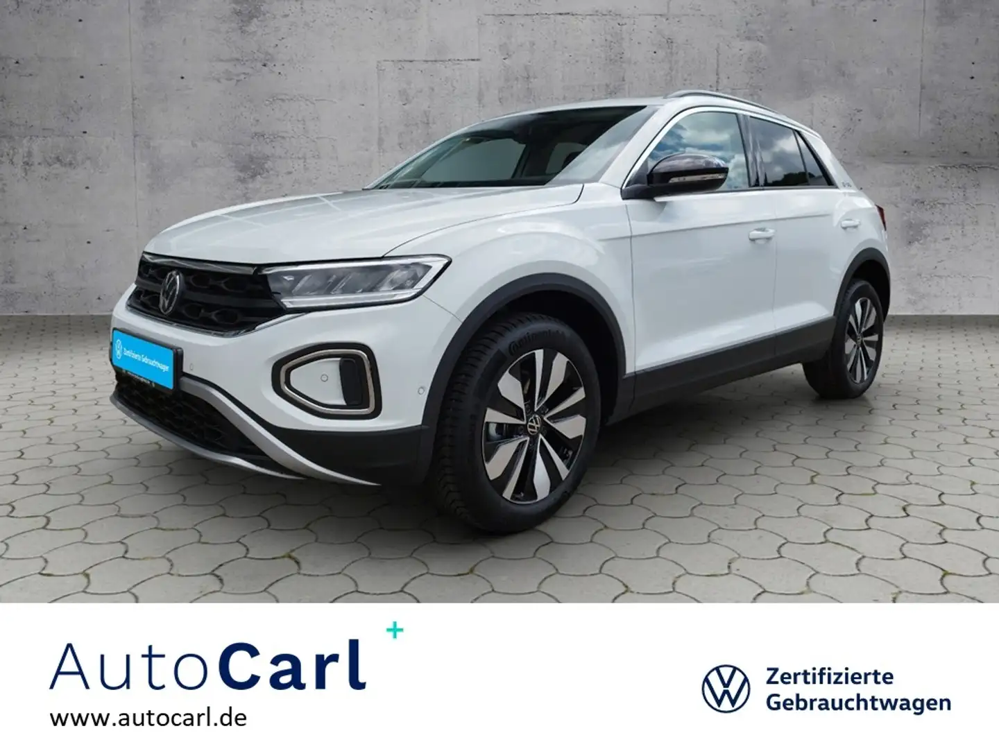 Volkswagen T-Roc Goal 1.0 TSI ACC/AHK/SHZ KLIMA LED ALU Blanc - 1