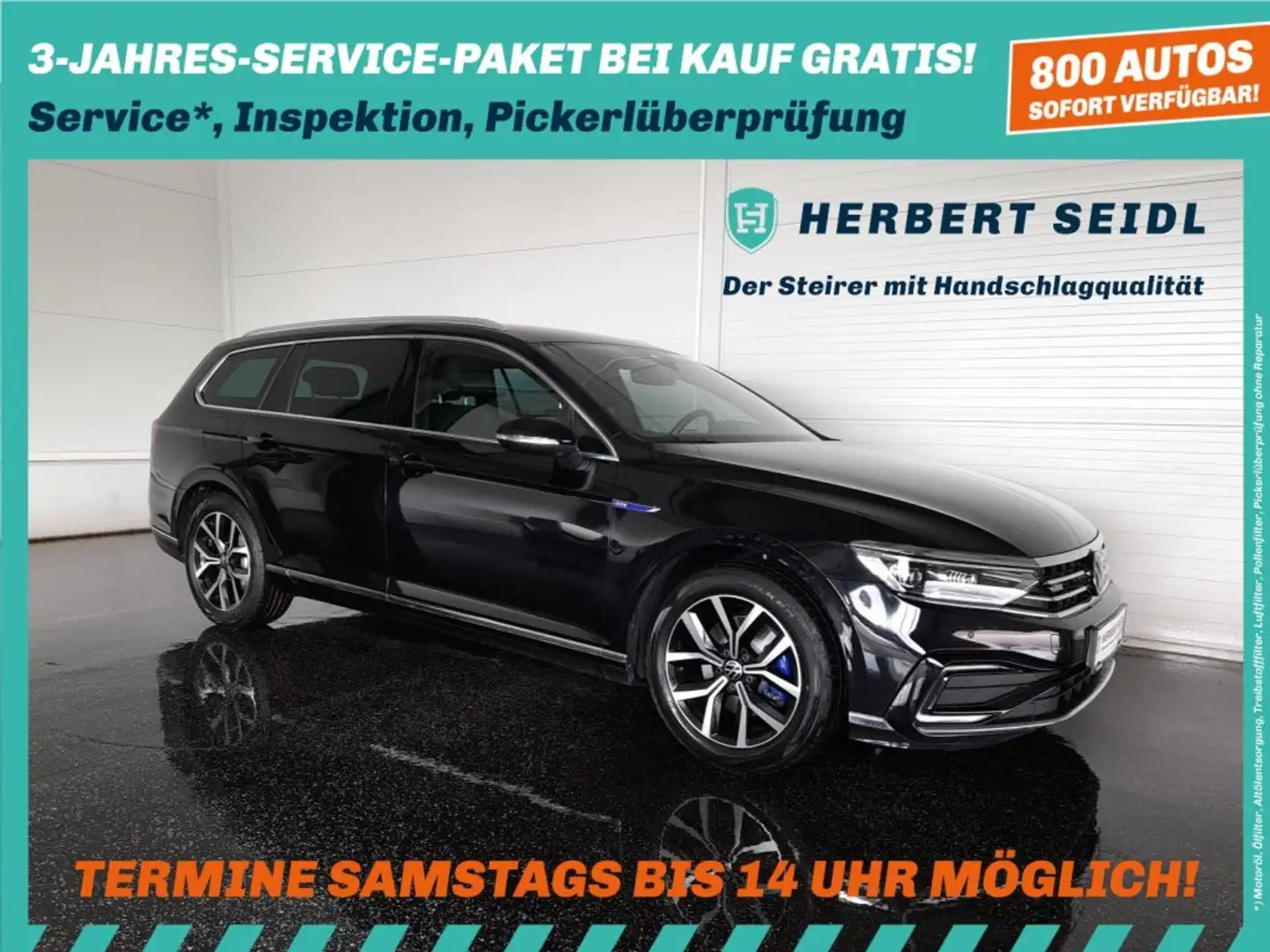 Volkswagen Passat Variant GTE PHEV DSG *MATRIX-LED / VIRTUELL / 17 ZOLL / NAVI / AHV & KAMERA / ACC / SPORT MASSAGESITZ / E-KLAPPE* Schwarz - 1