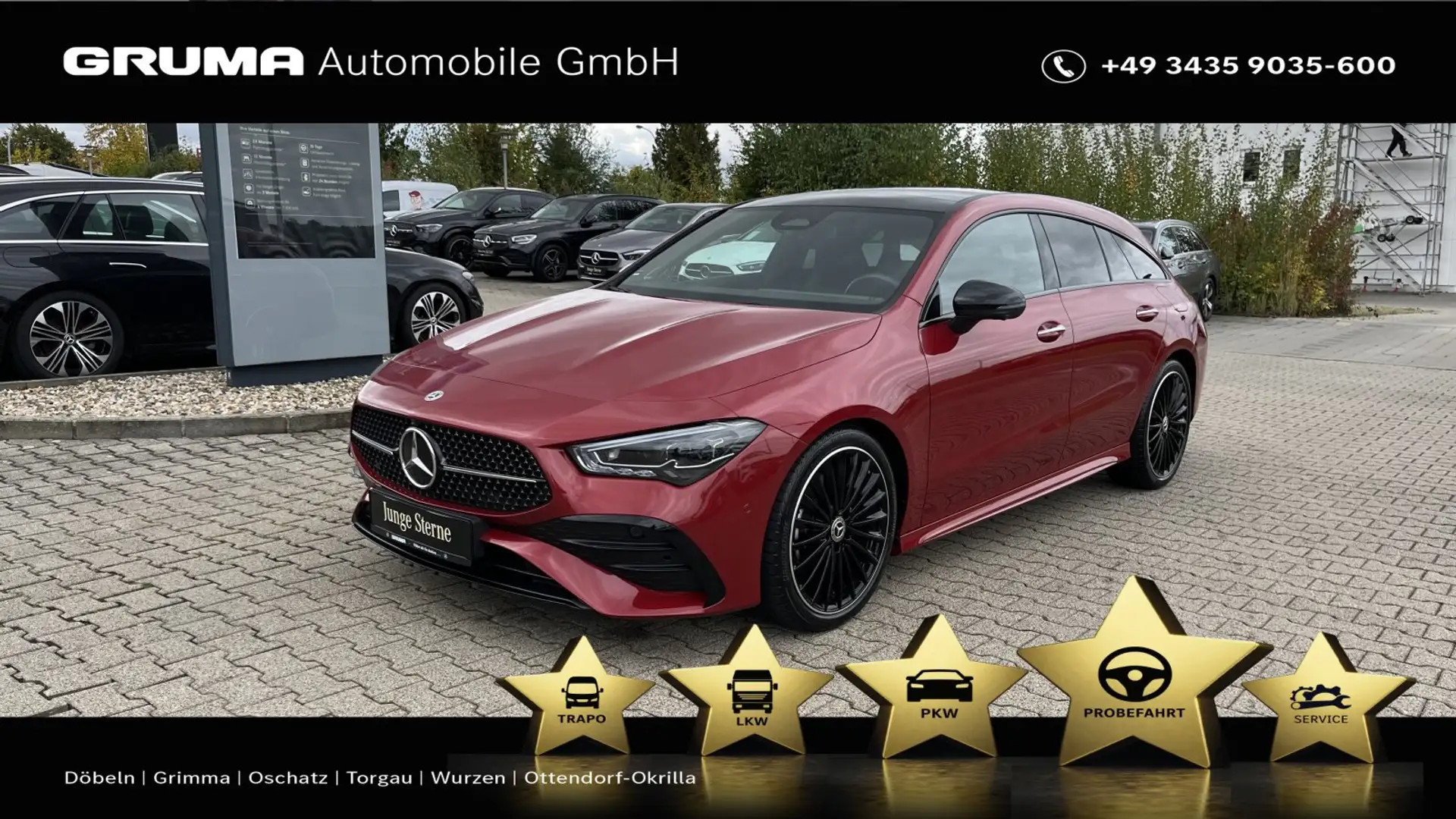 Mercedes-Benz CLA 200 CLA 200 SB Edition.AMG+Night+Pano+Burmester+AHK+ Rot - 1