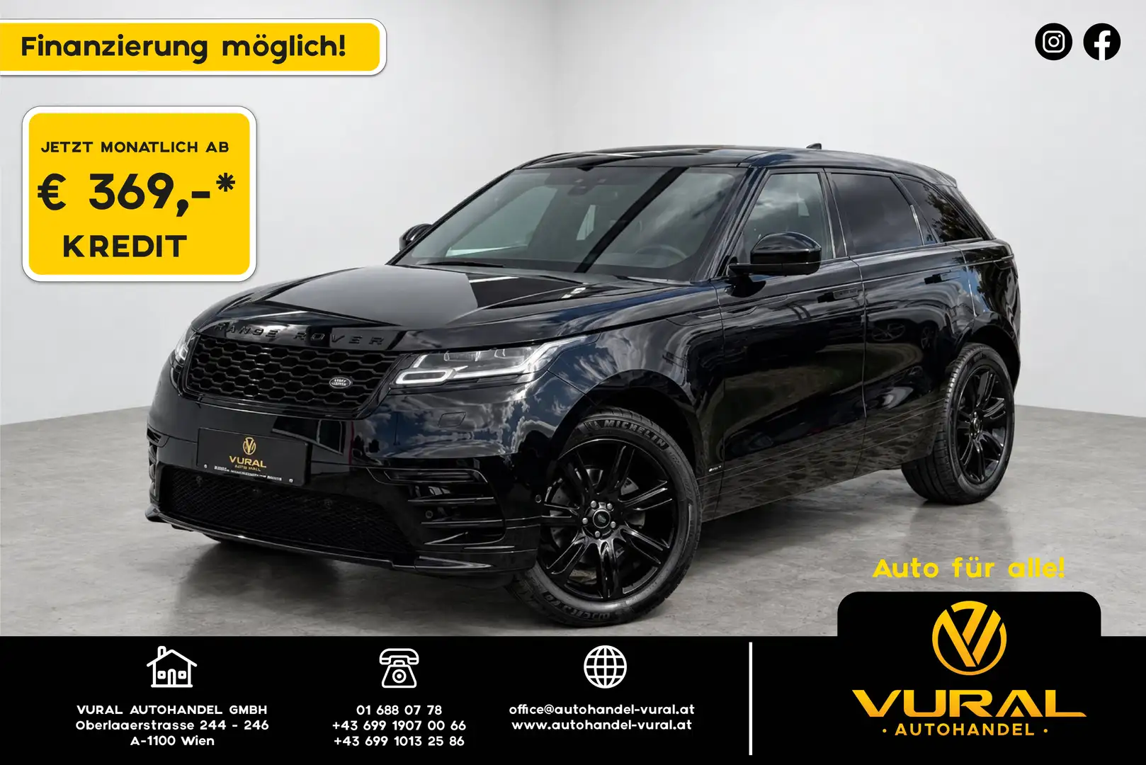 Land Rover Range Rover Velar R-Dynamic S | PANORAMA | LED | LEDER | Schwarz - 1
