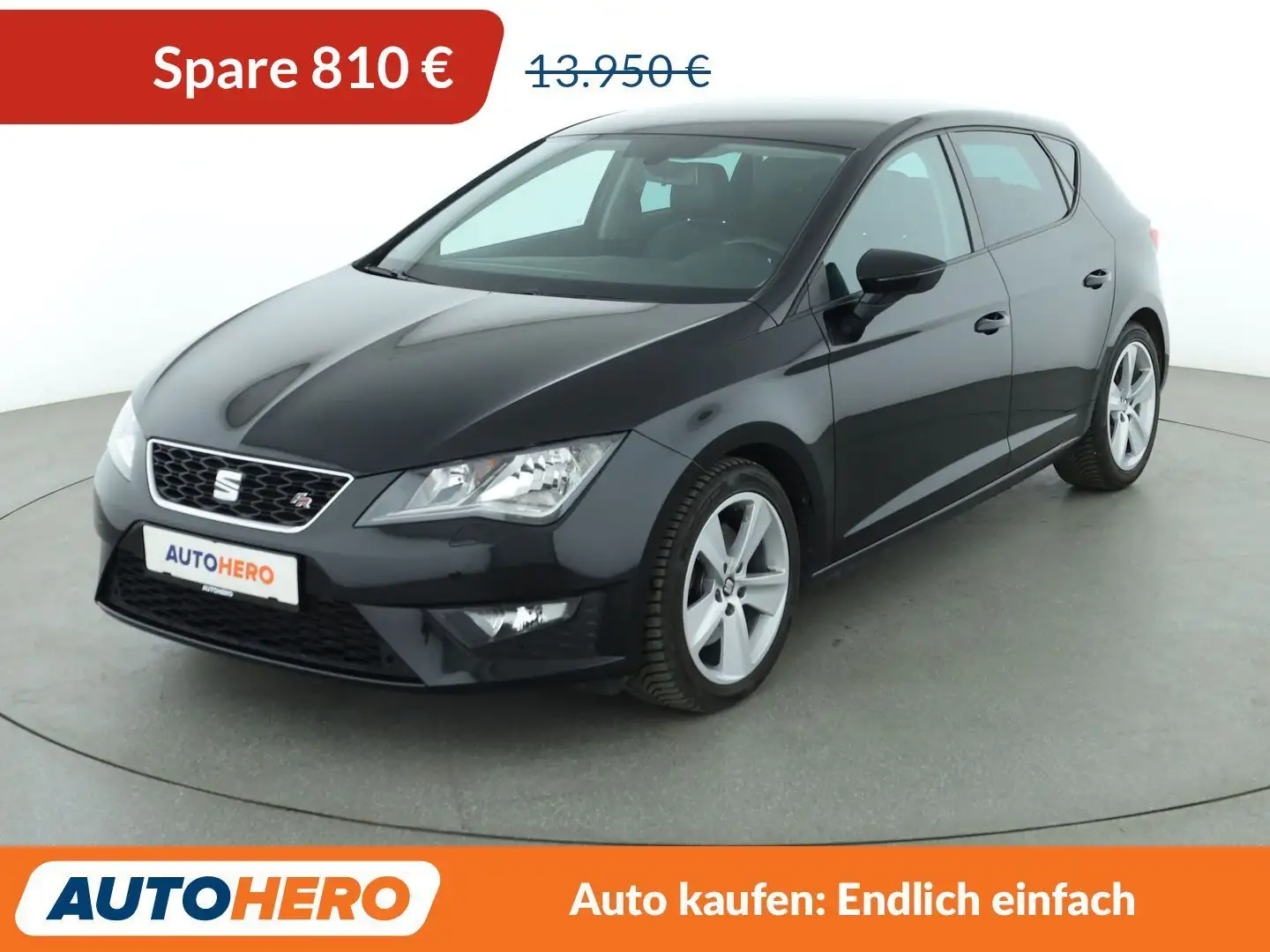 SEAT Leon 2.0 TDI FR*SHZ*TEMPO*KLIMA*GARANTIE* Schwarz - 1
