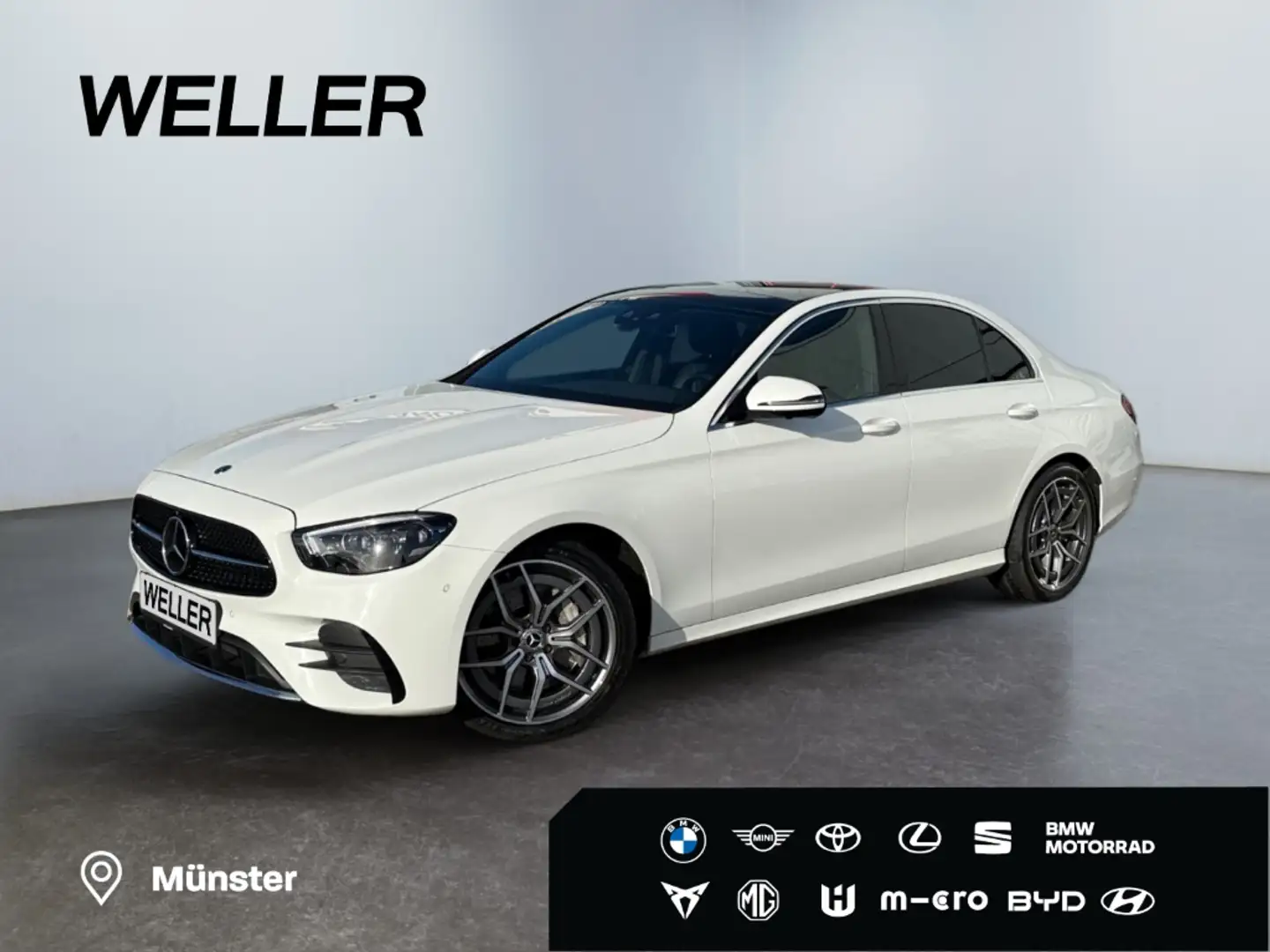 Mercedes-Benz E 400 d 4M 9G AMG Line *LED*Distr+*Pano*360* Weiß - 1