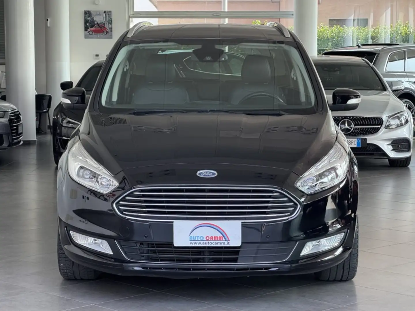 Ford Galaxy 2.0 TDCi 150cv Powershift 7P. Titanium Bus. PELLE Zwart - 2