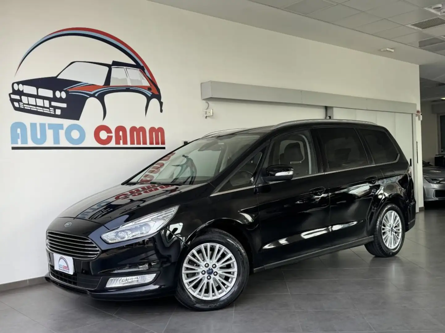 Ford Galaxy 2.0 TDCi 150cv Powershift 7P. Titanium Bus. PELLE Zwart - 1