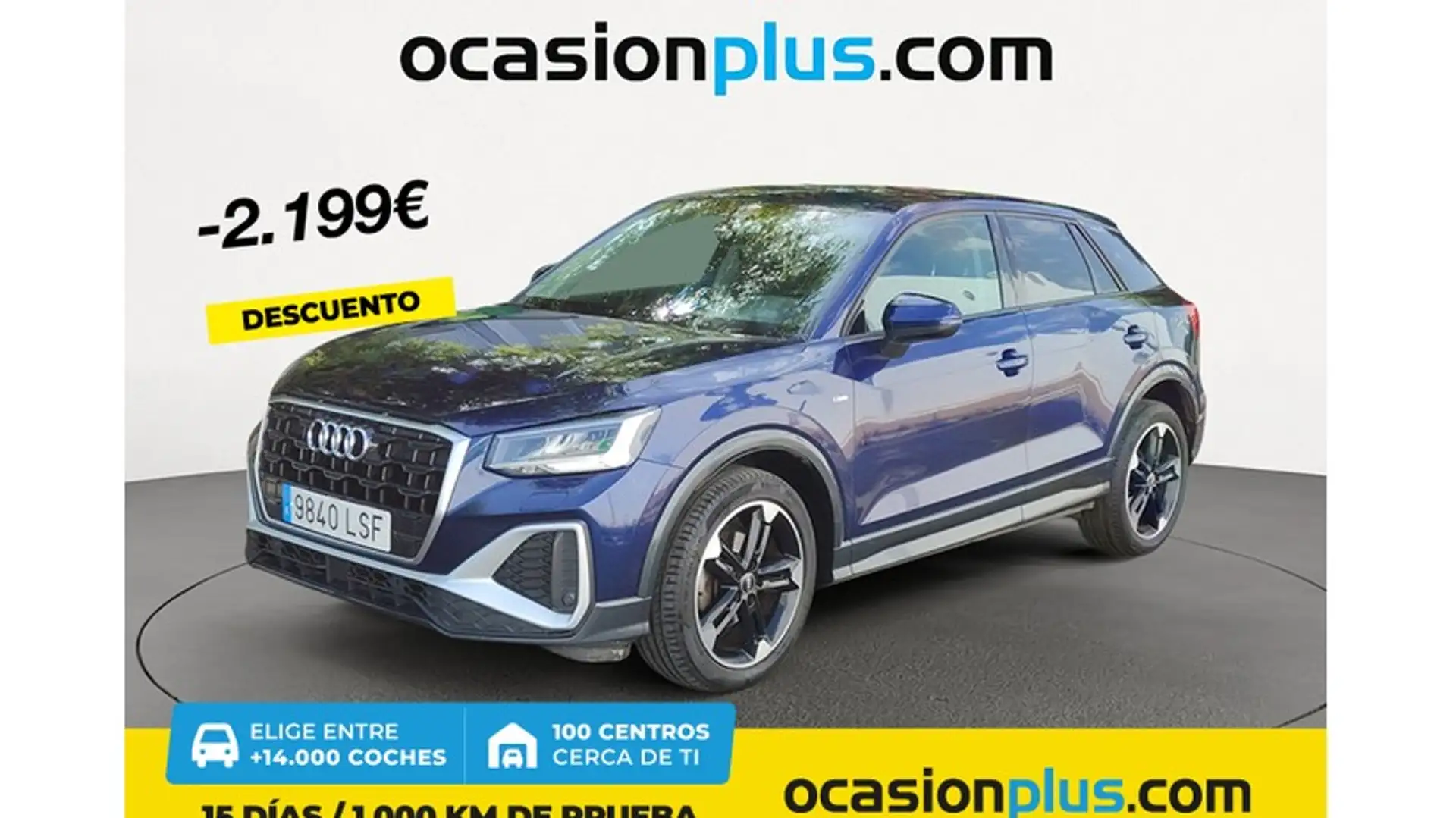 Audi Q2 30 TFSI S line 81kW Blauw - 1