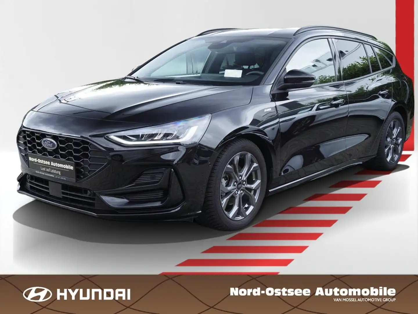 Ford Focus 1.5 ST-LINE X  AUT ACC AHK KAMERA AMBIENTE Schwarz - 1