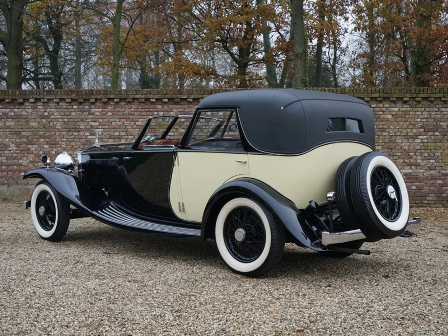 Oldtimer Rolls Royce Freestone and Webb 4D6 unique handmade body, fully Zwart - 2