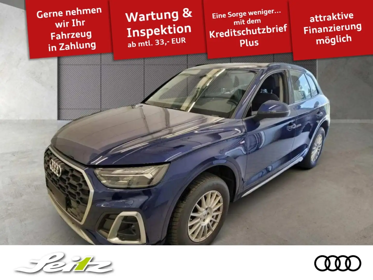 Audi Q5 40 TDI quattro S line *AHK*LED*KAMERA*NAVI* Blau - 1