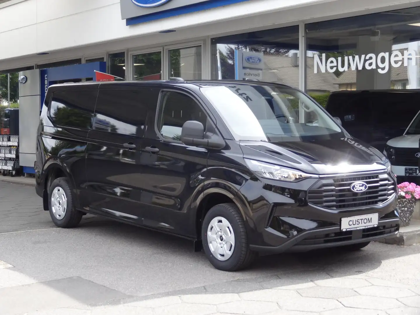 Ford Transit Custom 280 L2H1 Trend SHZ AHK RFK behWSS Noir - 2