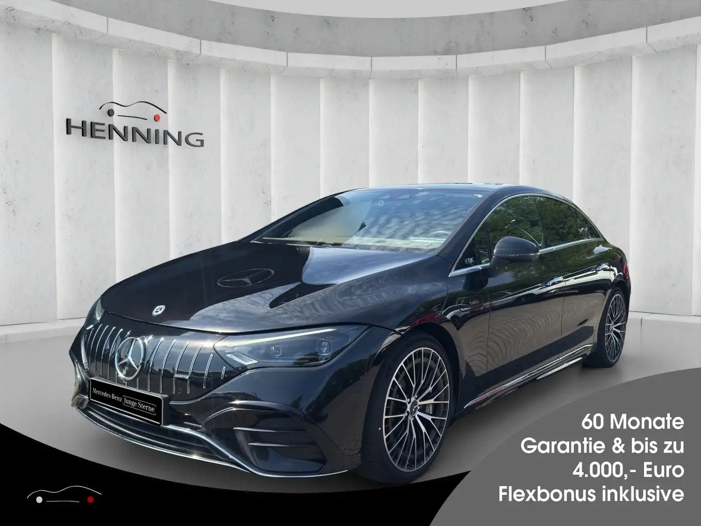 Mercedes-Benz EQE 43 AMG 4M Pano Sitzklima Burm HUD Distr 21" Negro - 1