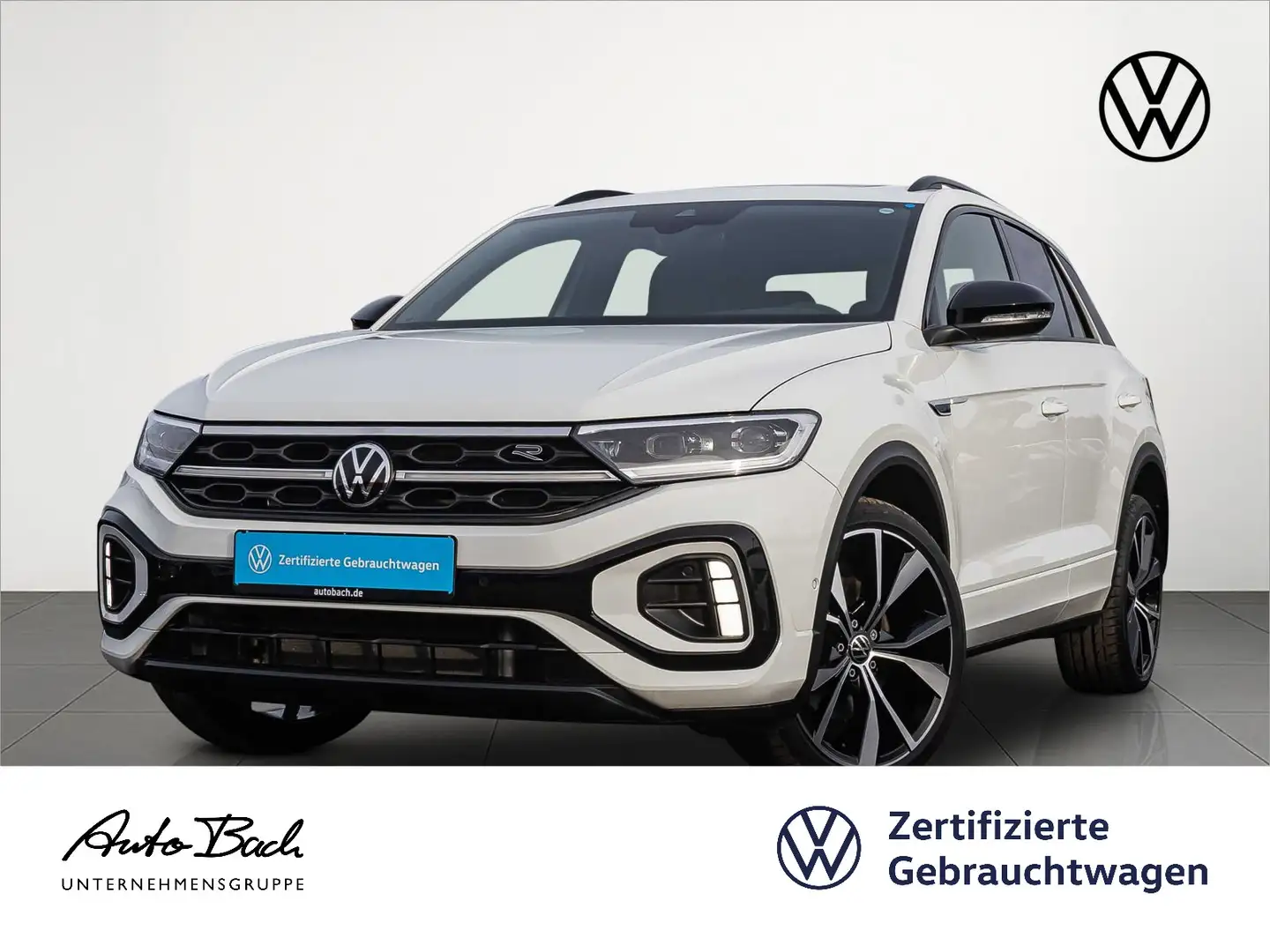 Volkswagen T-Roc 1.5 TSI R-Line DSG Navi LED Standhzg Panor Weiß - 1