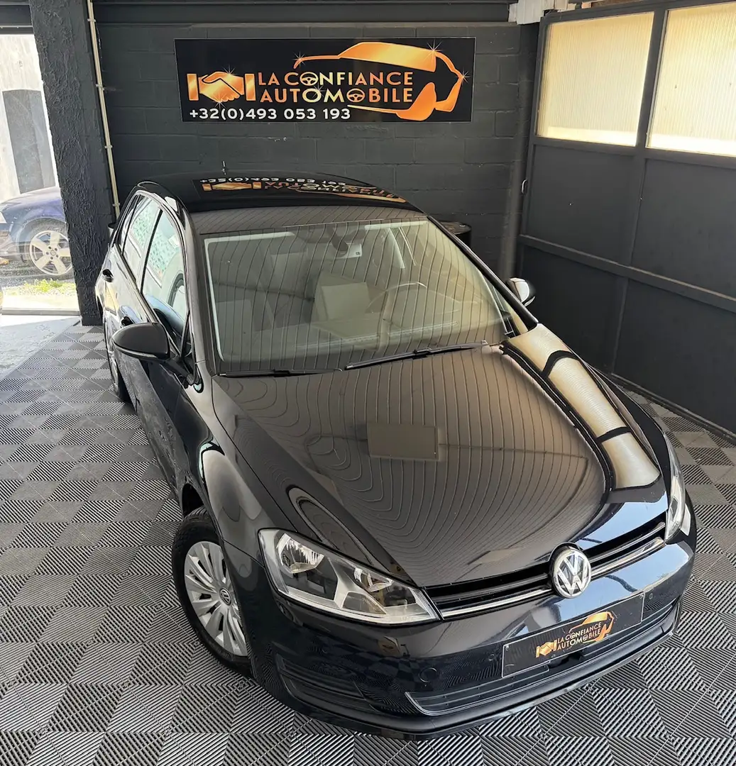 Volkswagen Golf 1.6TDi 1er propriétaire garantie 12 mois Schwarz - 1