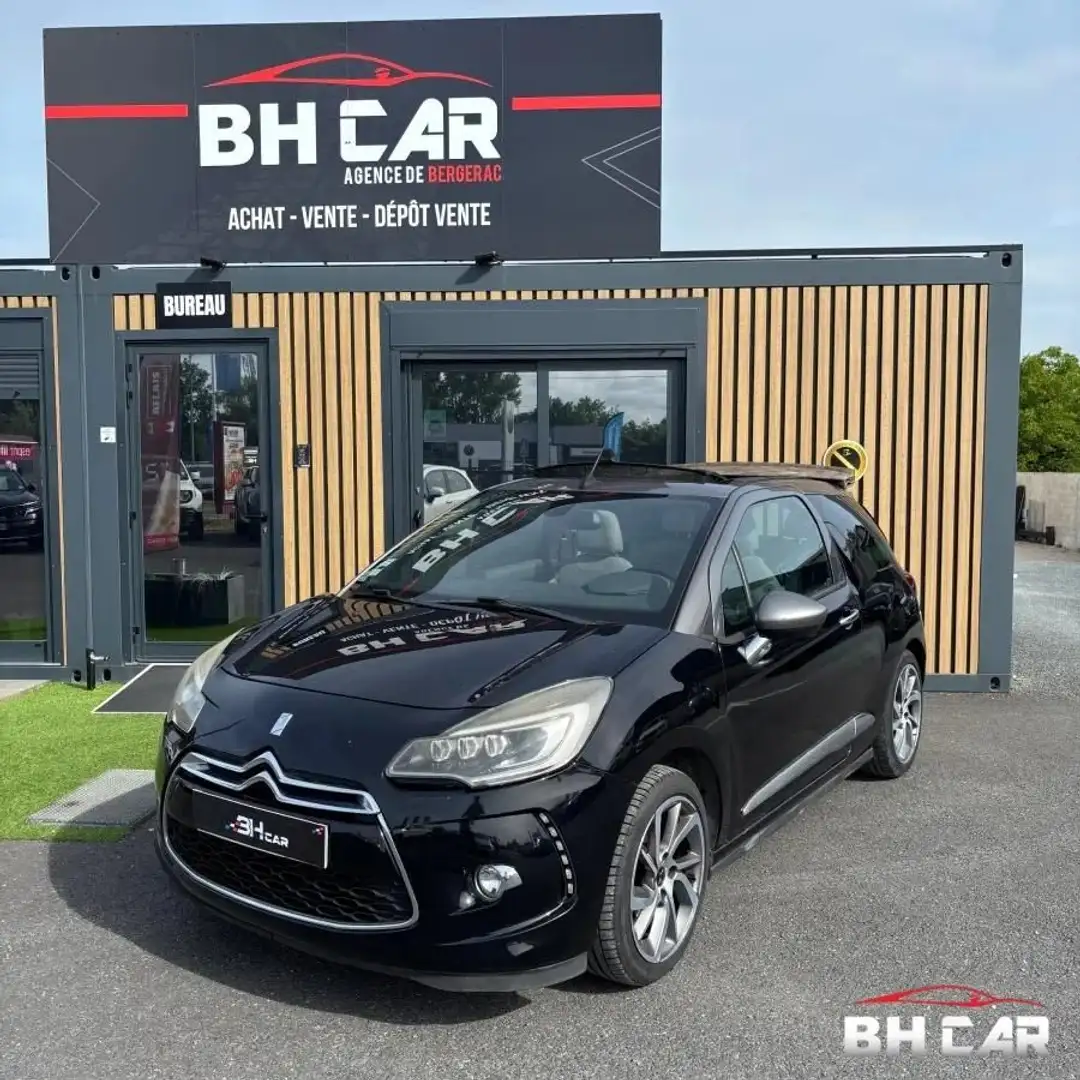 Citroen DS 3 Cabrio 1.6 BLUEHDI 100 SO-IRRESISTIBLE START-STO Noir - 1