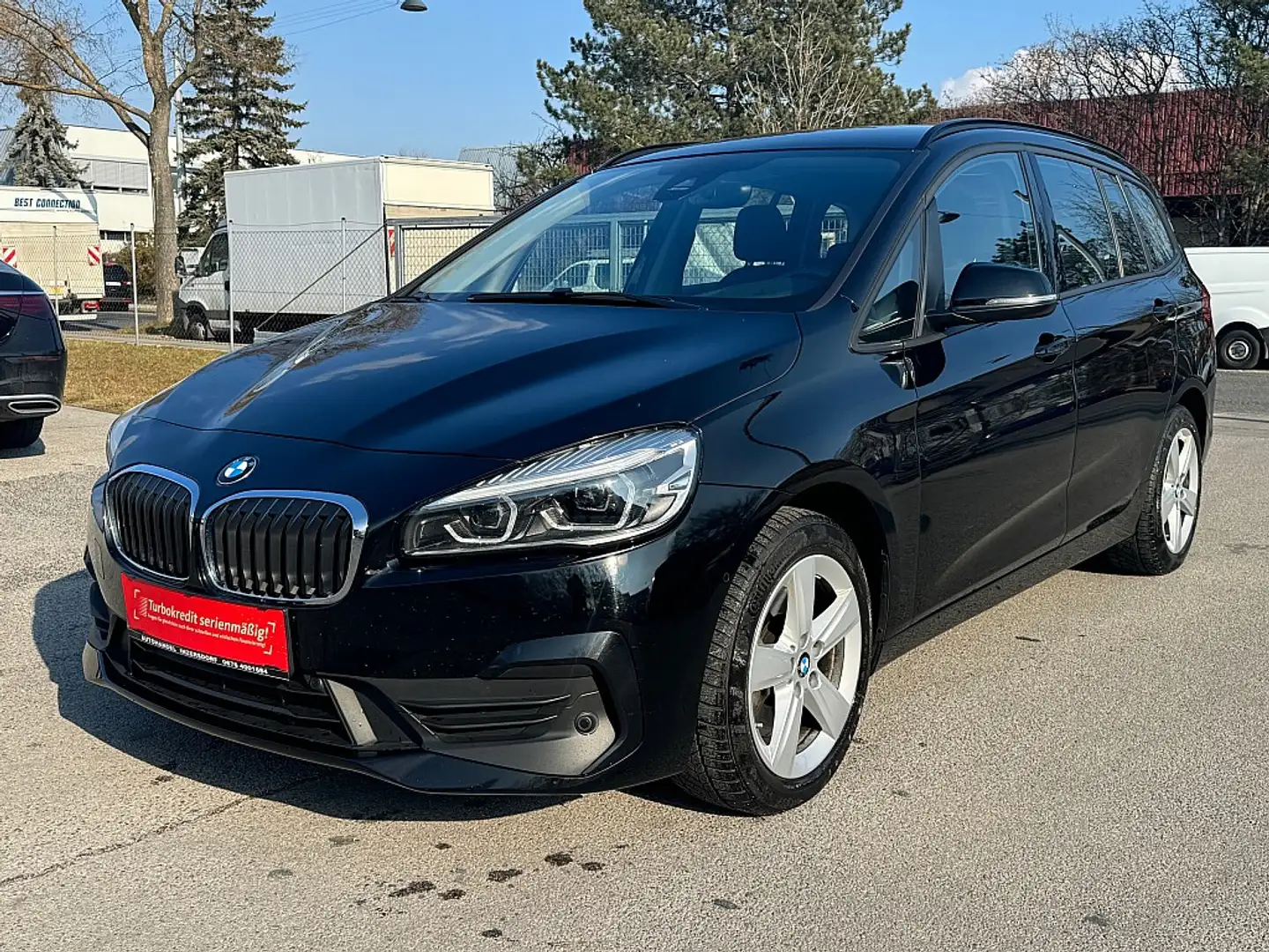 BMW 218 d Gran Tourer Aut. | 1BESITZ | NAVI | LED | RÜC... Schwarz - 1