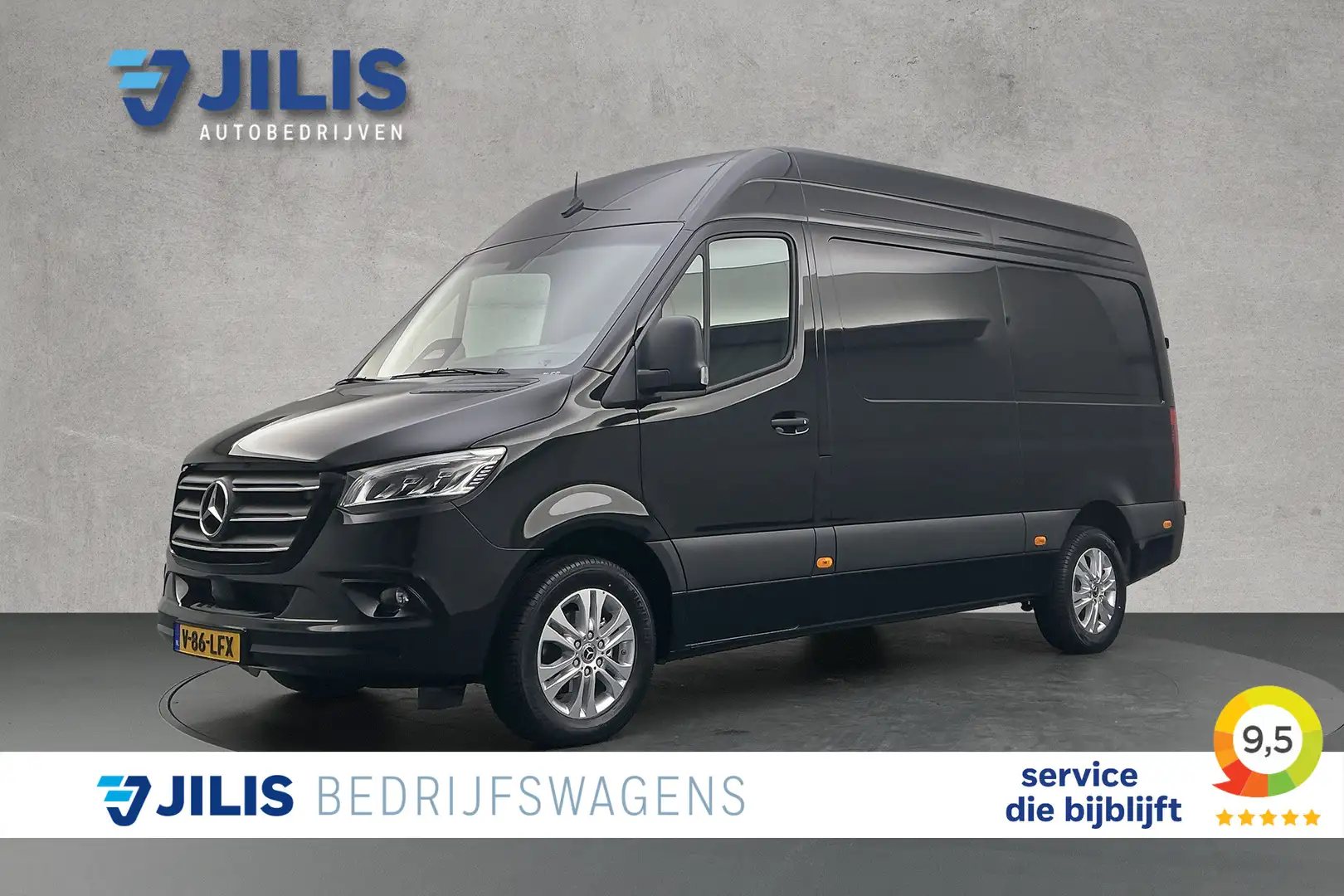 Mercedes-Benz Sprinter 319 1.9 CDI L2H2 RWD Automaat | Adaptief cruise co Zwart - 1