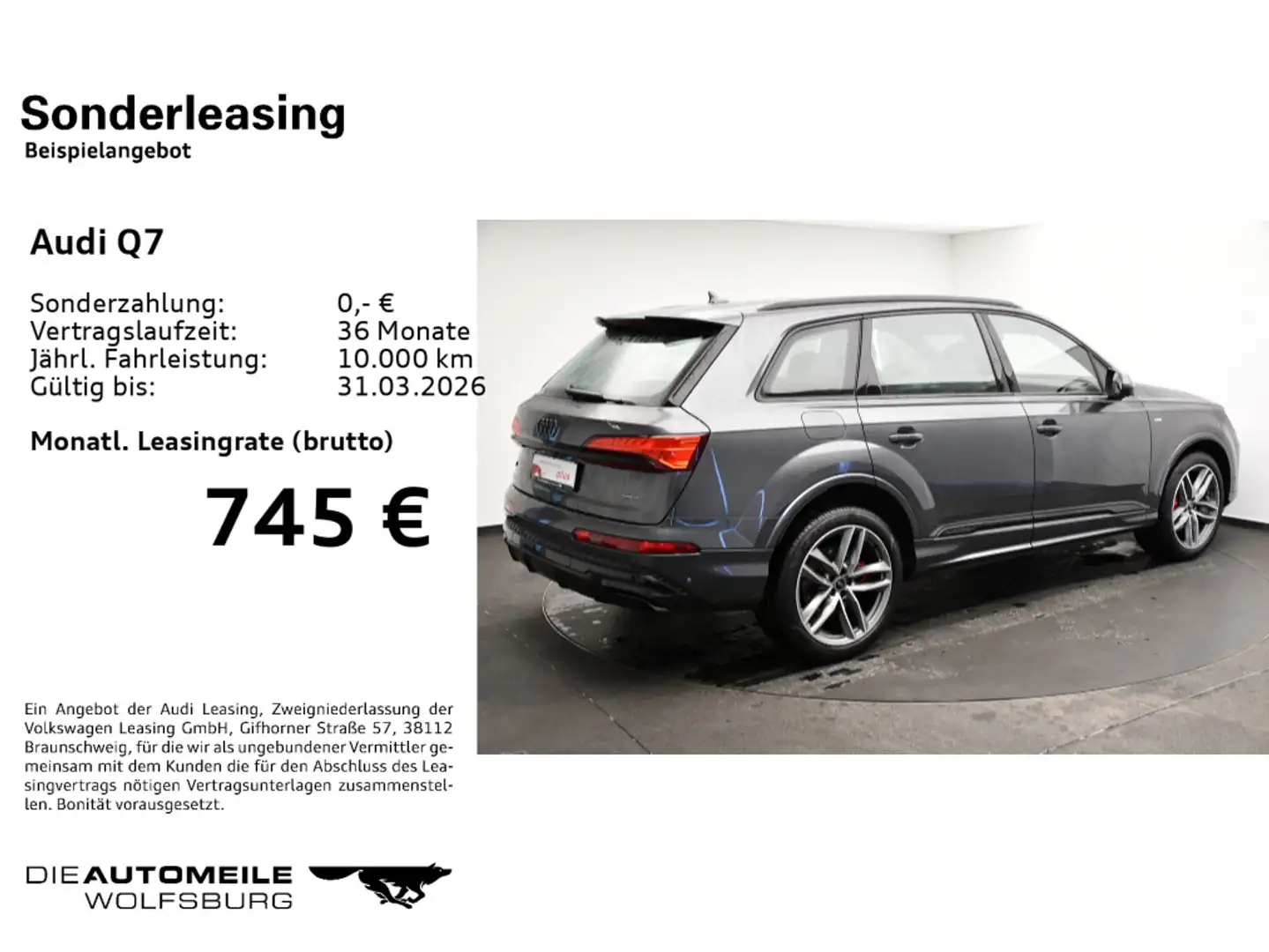 Audi Q7 55 TFSI quattro tiptronic S line Matrix/Stand Grau - 2