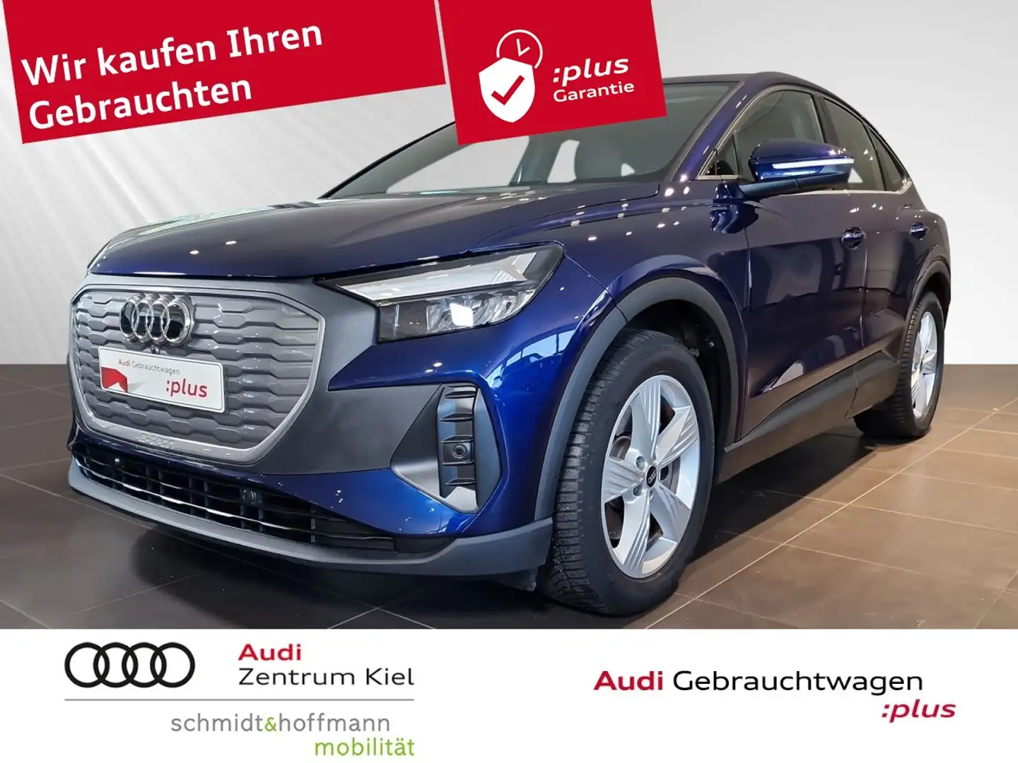 Audi Q4 e-tron 40 AHK Navi+ Tempomat PDC Klima Navi Einparkhilfe Blauw - 1