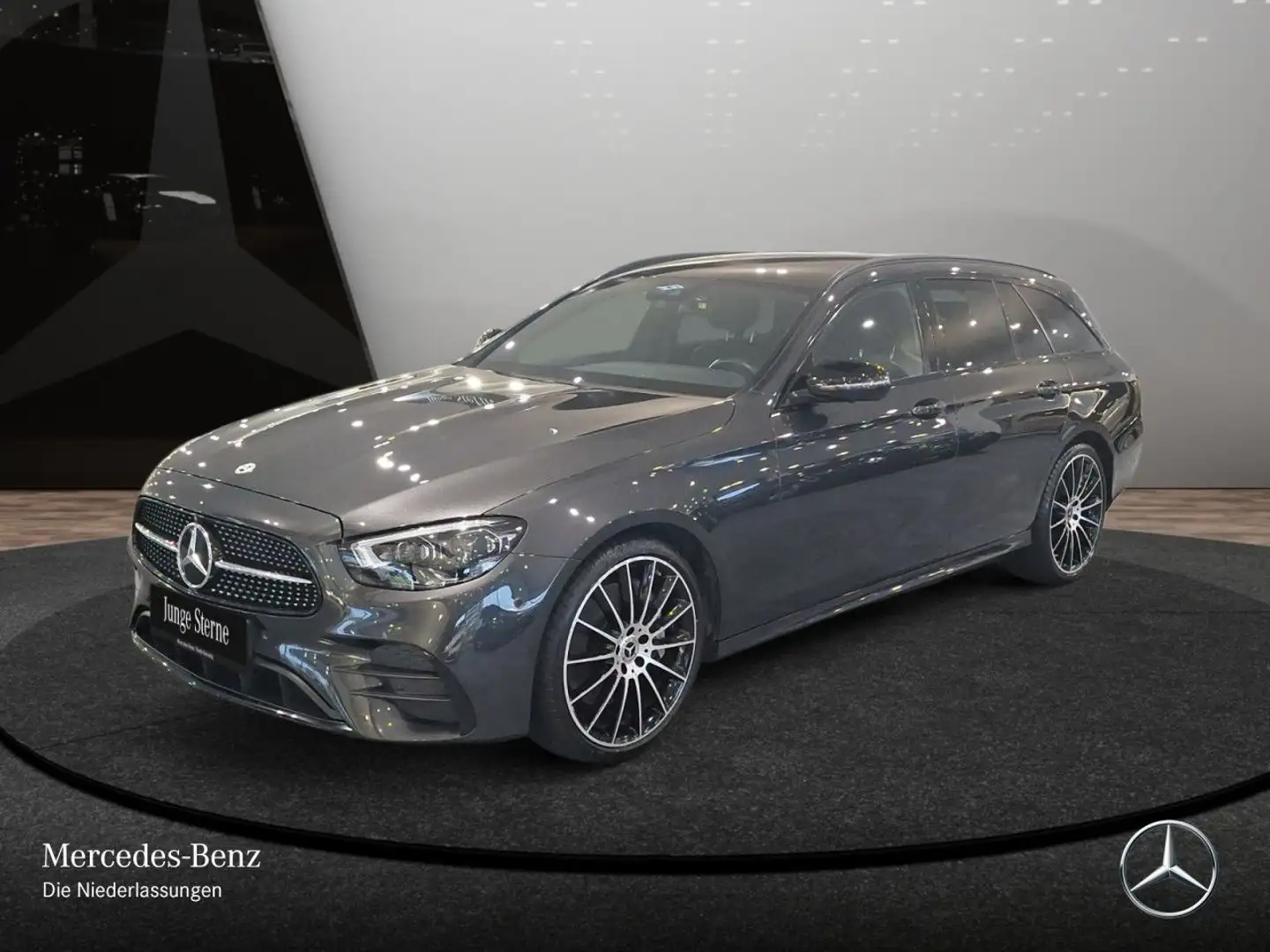 Mercedes-Benz E 400 d T 4M AMG+NIGHT+360+MULTIBEAM+STHZG+20"+9G Gris - 2