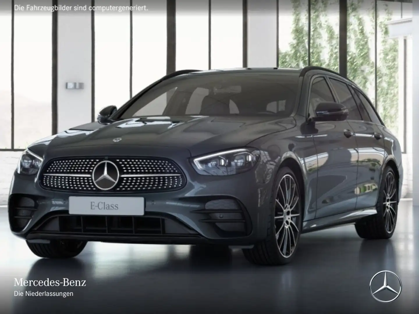 Mercedes-Benz E 400 d T 4M AMG+NIGHT+360+MULTIBEAM+STHZG+20"+9G Gris - 2