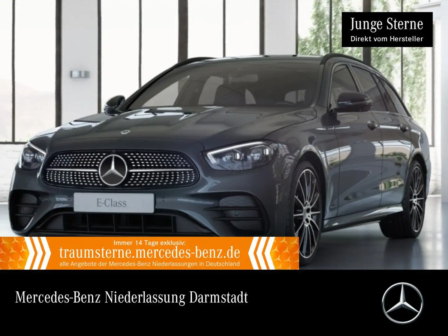 Mercedes-Benz E 400 d T 4M AMG+NIGHT+360+MULTIBEAM+STHZG+20"+9G Gris - 1