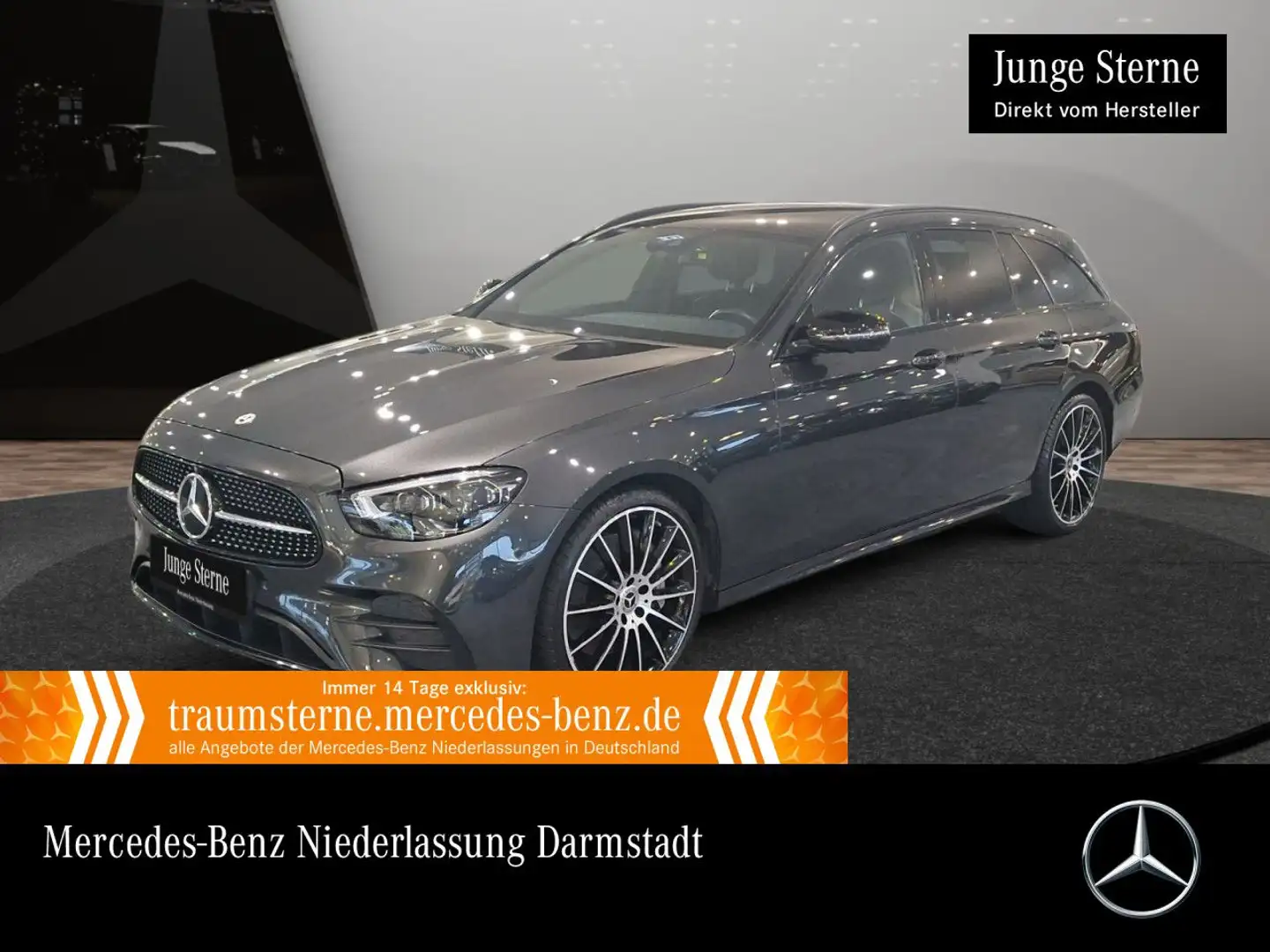 Mercedes-Benz E 400 d T 4M AMG+NIGHT+360+MULTIBEAM+STHZG+20"+9G Gris - 1