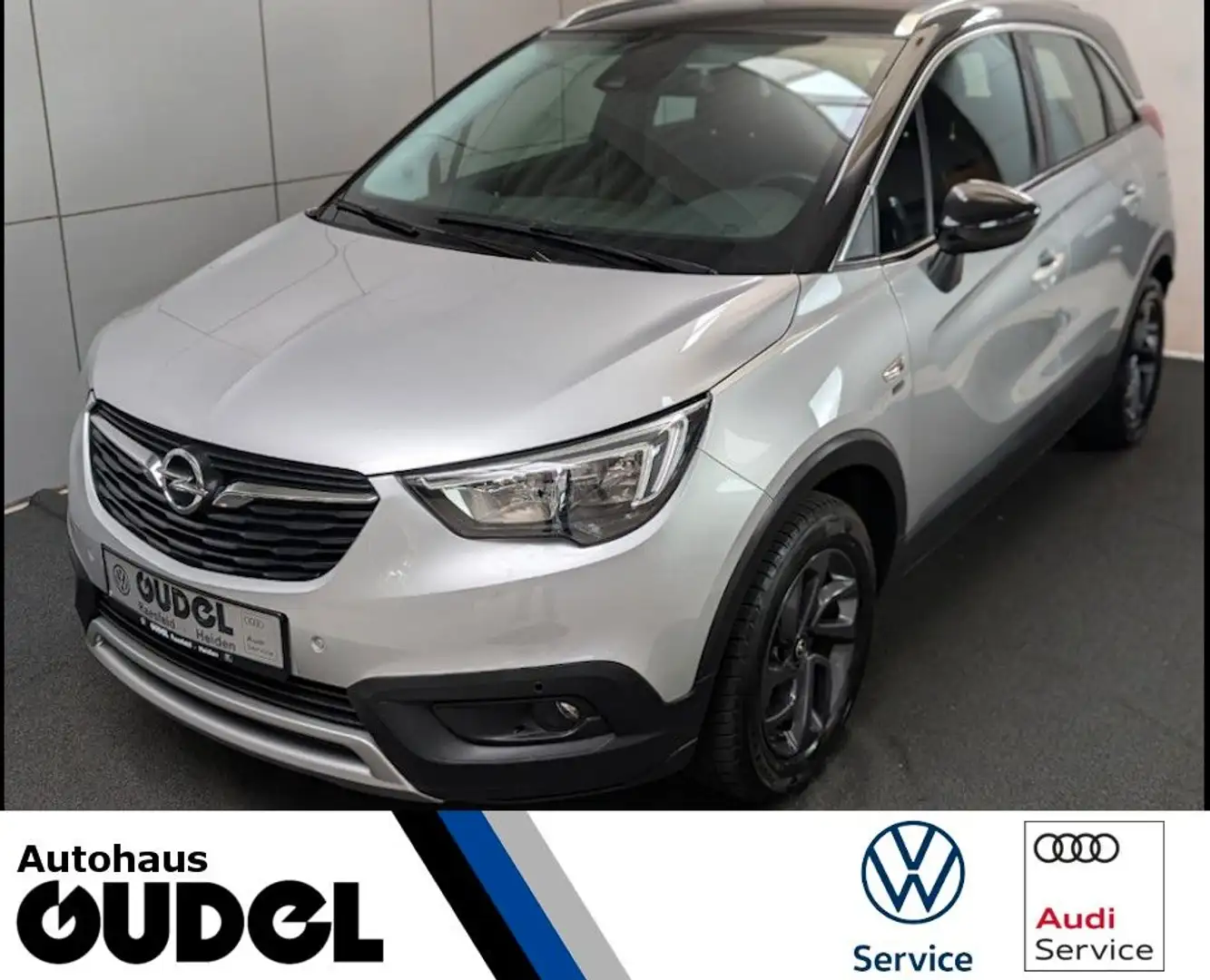 Opel Crossland X 1.2 AHK LED GRA Zahnriemen 8/24neu Silber - 1