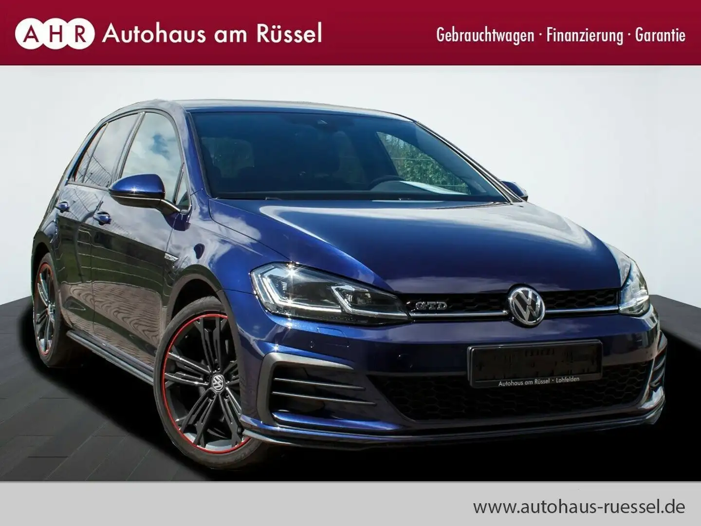 Volkswagen Golf VII Lim. GTD DSG*LED*Virtual*StandHZ*ACC* Bleu - 1
