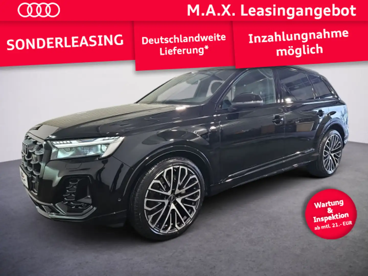 Audi Q7 SUV 50 TDI quattro S LINE+AHK+MATRIX+PANO+B&O Schwarz - 1