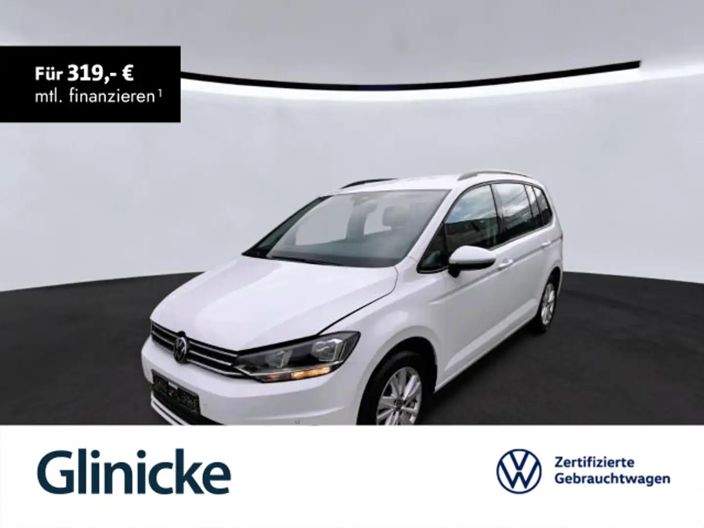Volkswagen Touran 2.0 TDI Comfortline Klima App-Connect DAB Weiß - 1