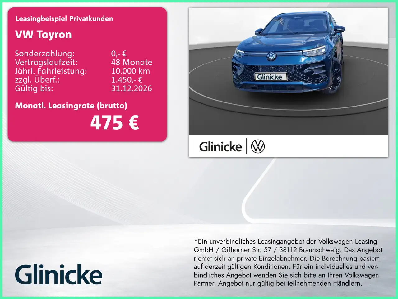 Volkswagen Tayron R-Line *ABVERKAUF* 4MOTION DSG | AHZV. | PANO uvm. — photo 1 of 15