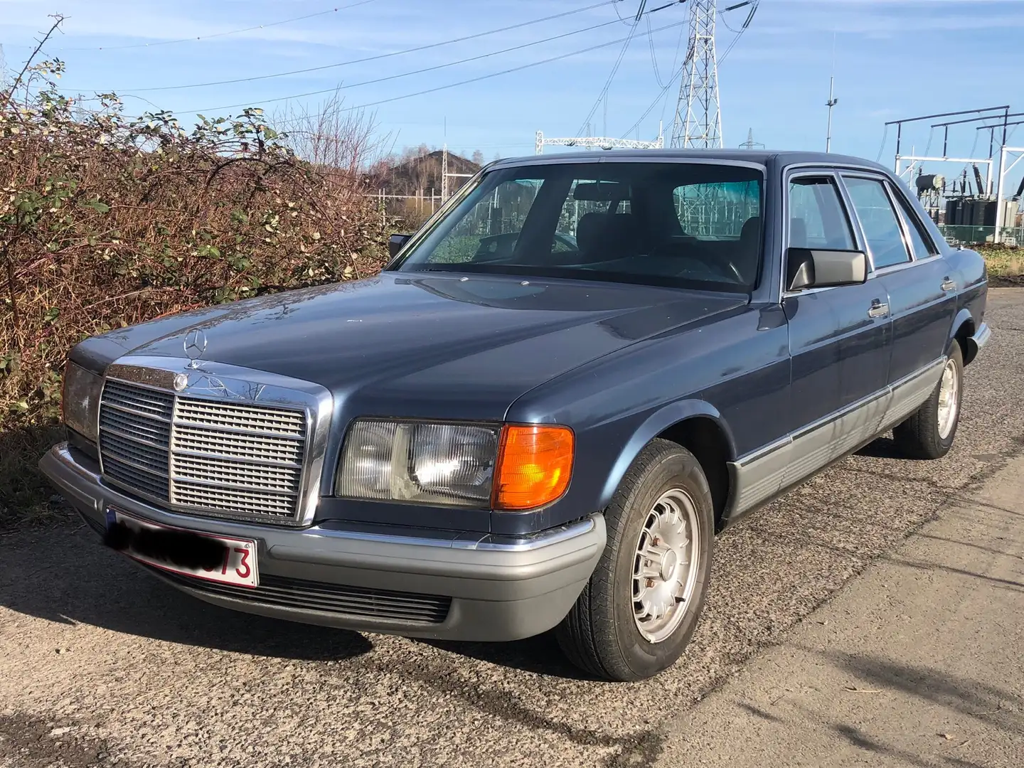 Mercedes-Benz 280 SEL AIRCO Direction assiste OLDTIMER Blauw - 1