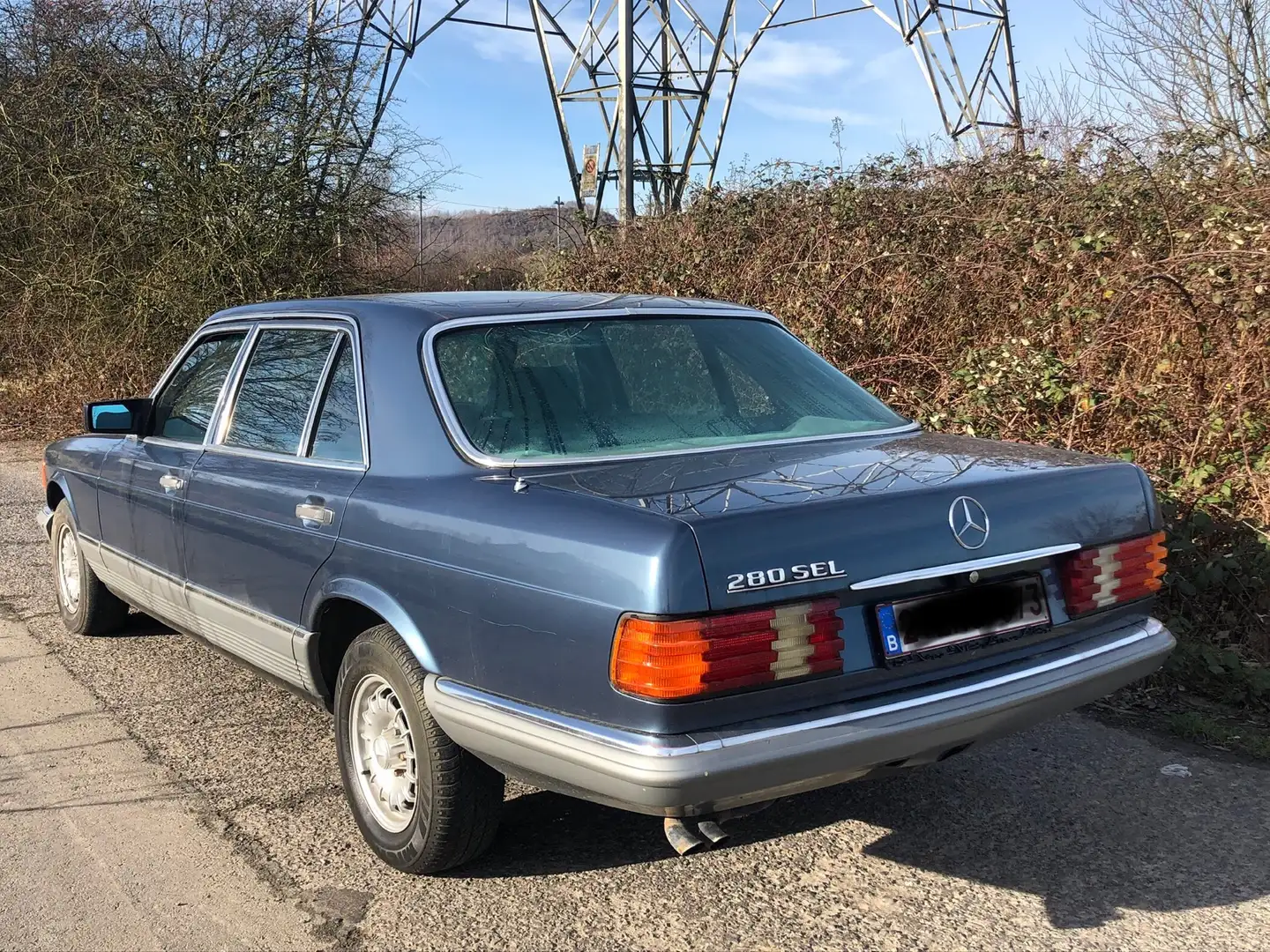 Mercedes-Benz 280 SEL AIRCO Direction assiste OLDTIMER Blauw - 2